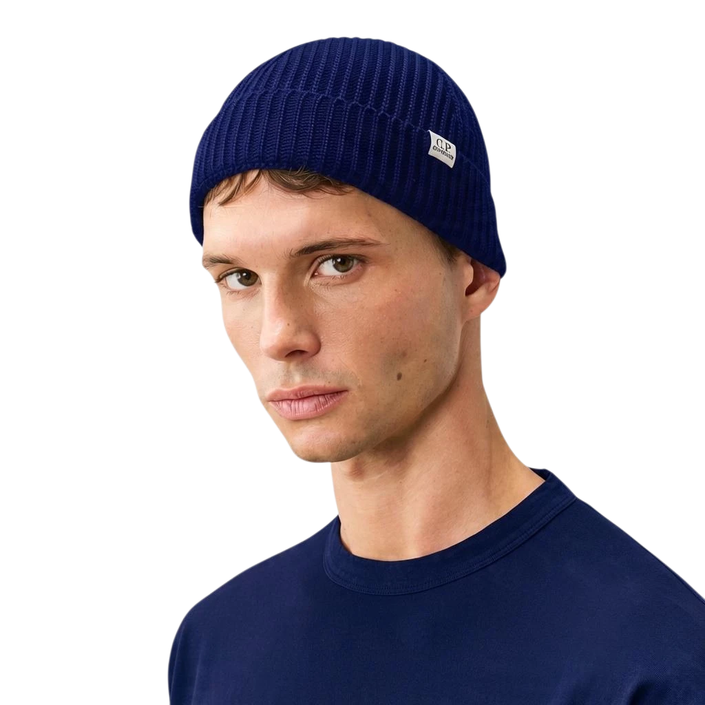 C.P. Company 21CMAC137A 005509A MERINO FISHERMAN BEANIE