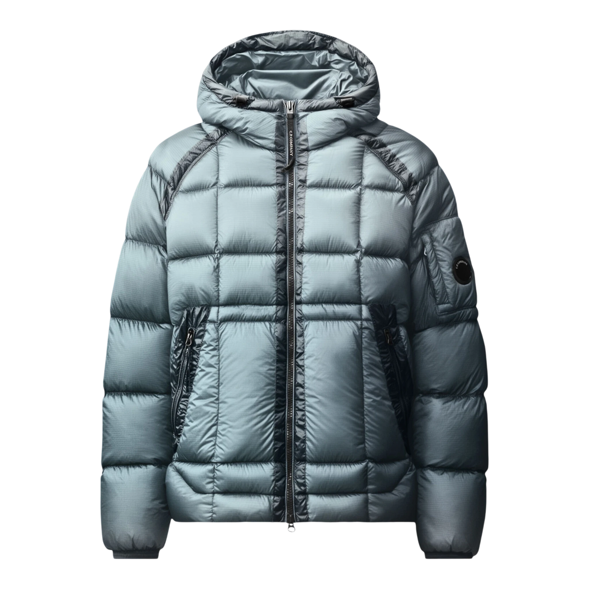 C.P. Company Daunenjacke aus D.D. Shell mit Kapuze, orion blue