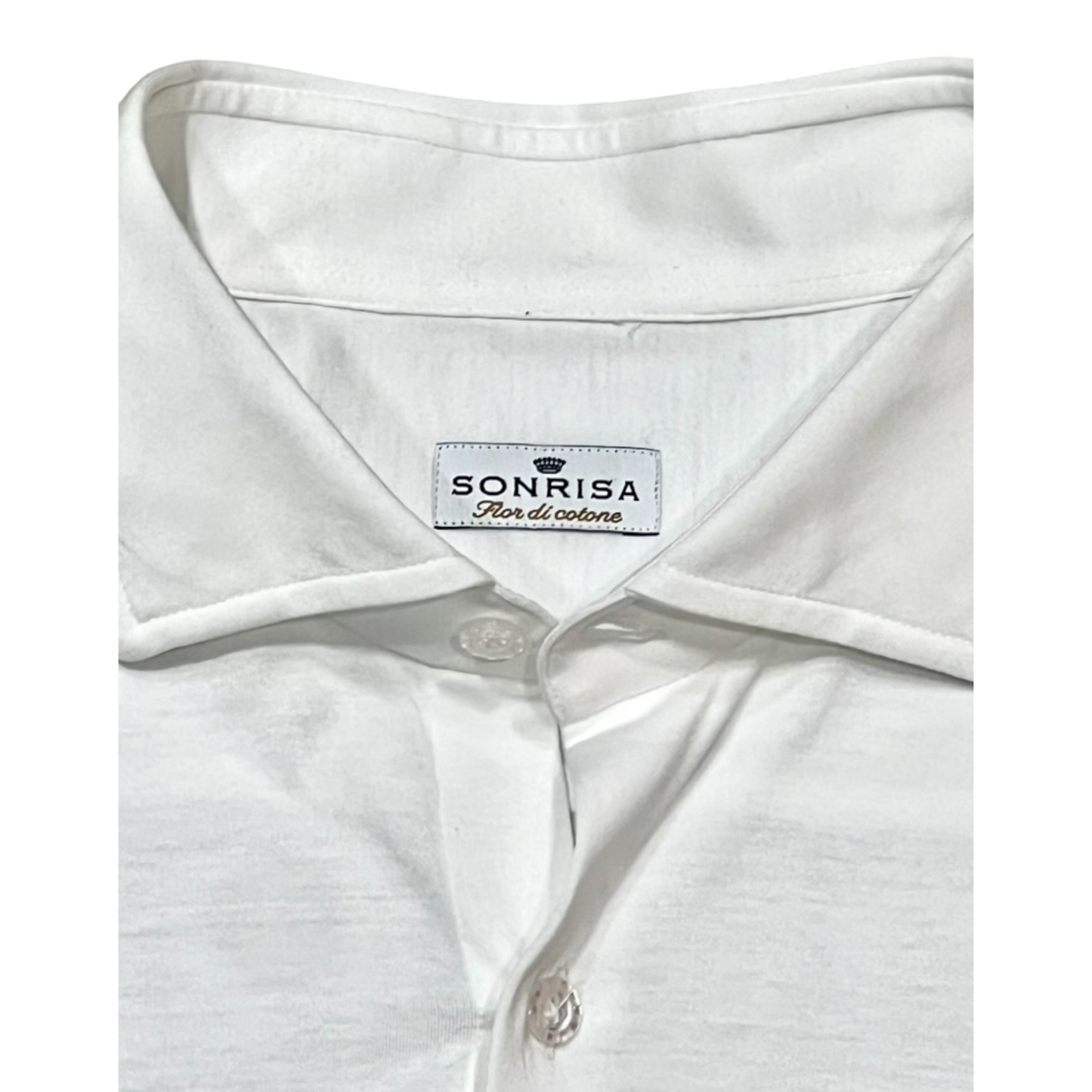 Sonrisa, das feine Jerseyhemd, weiß