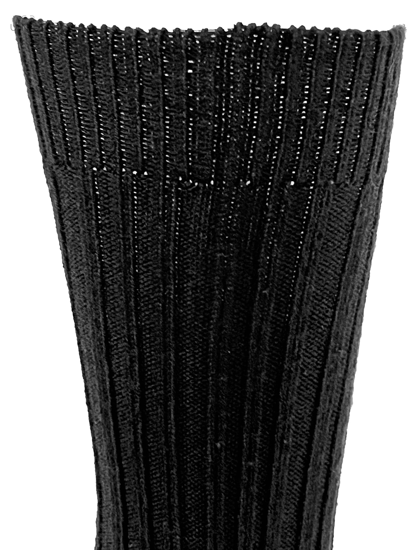 ANT45, Cashwool, Rippenstrumpf schwarz ANT45