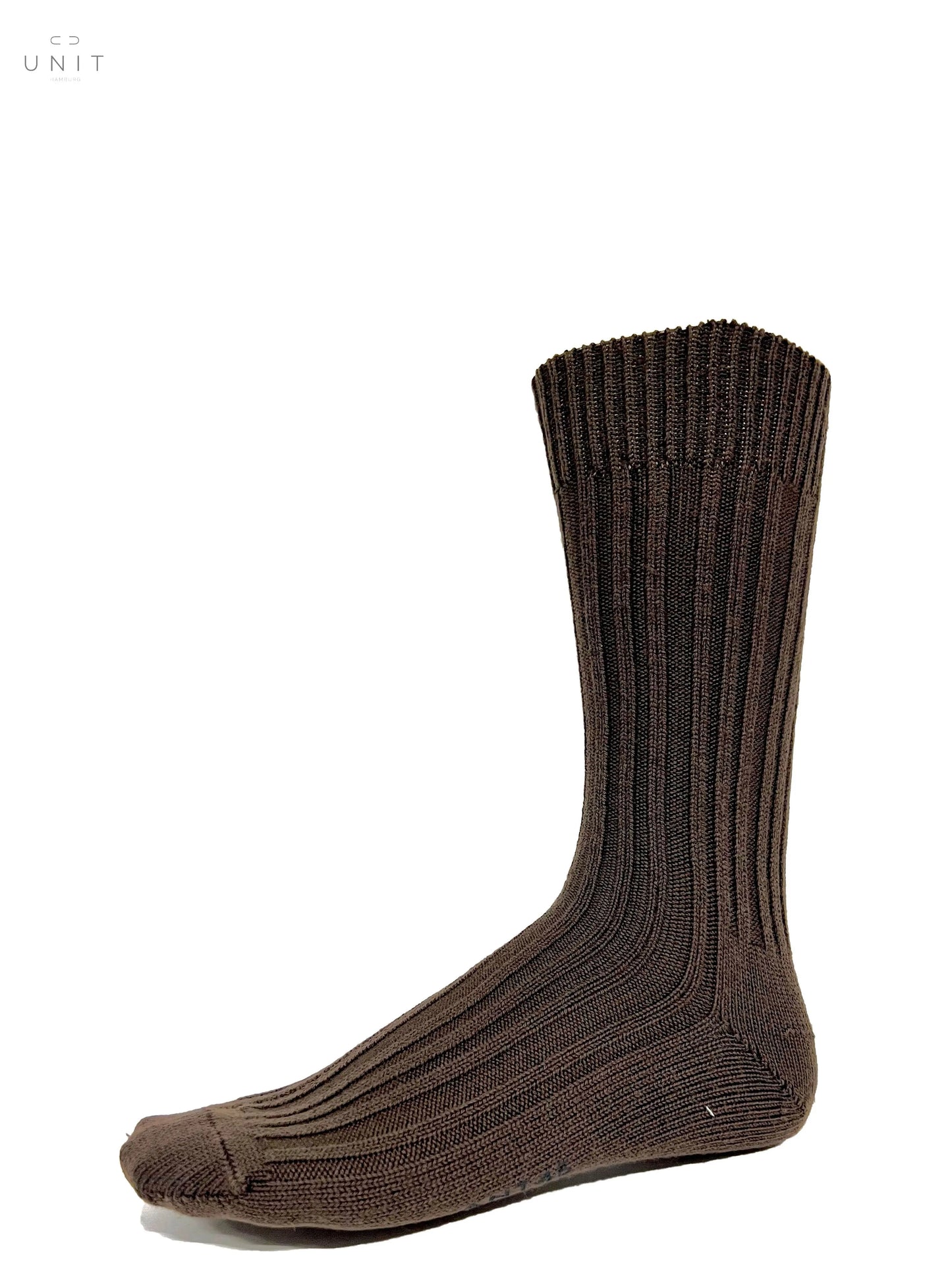 ANT45, Cashwool, Rippenstrumpf, braun ANT45
