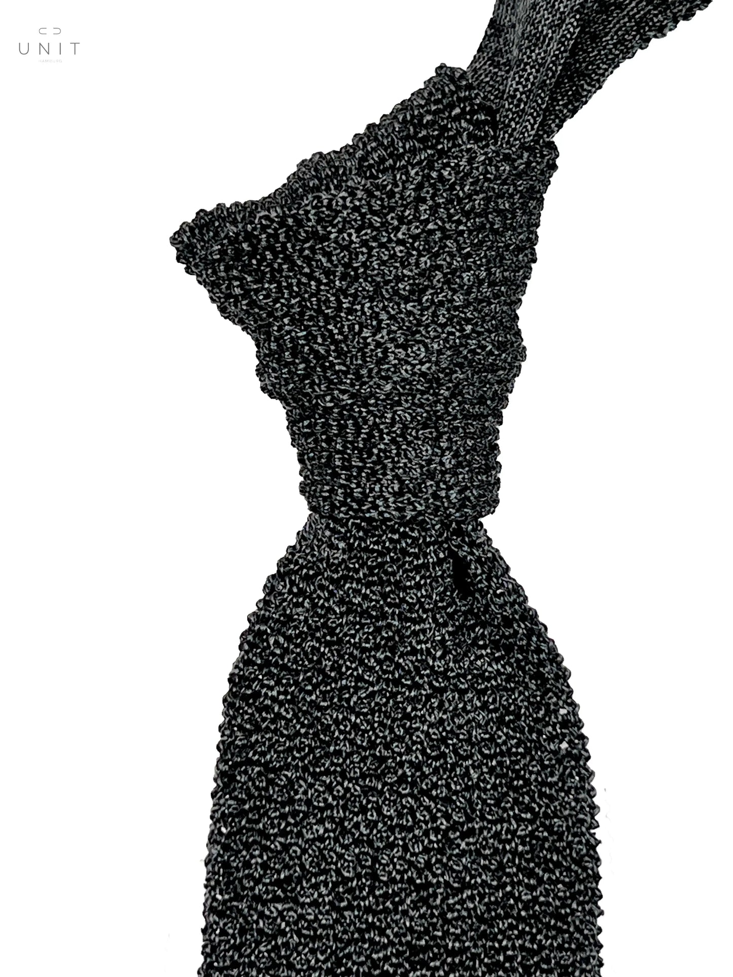 Ascot. Strickkrawatte aus Seide, graphit Ascot