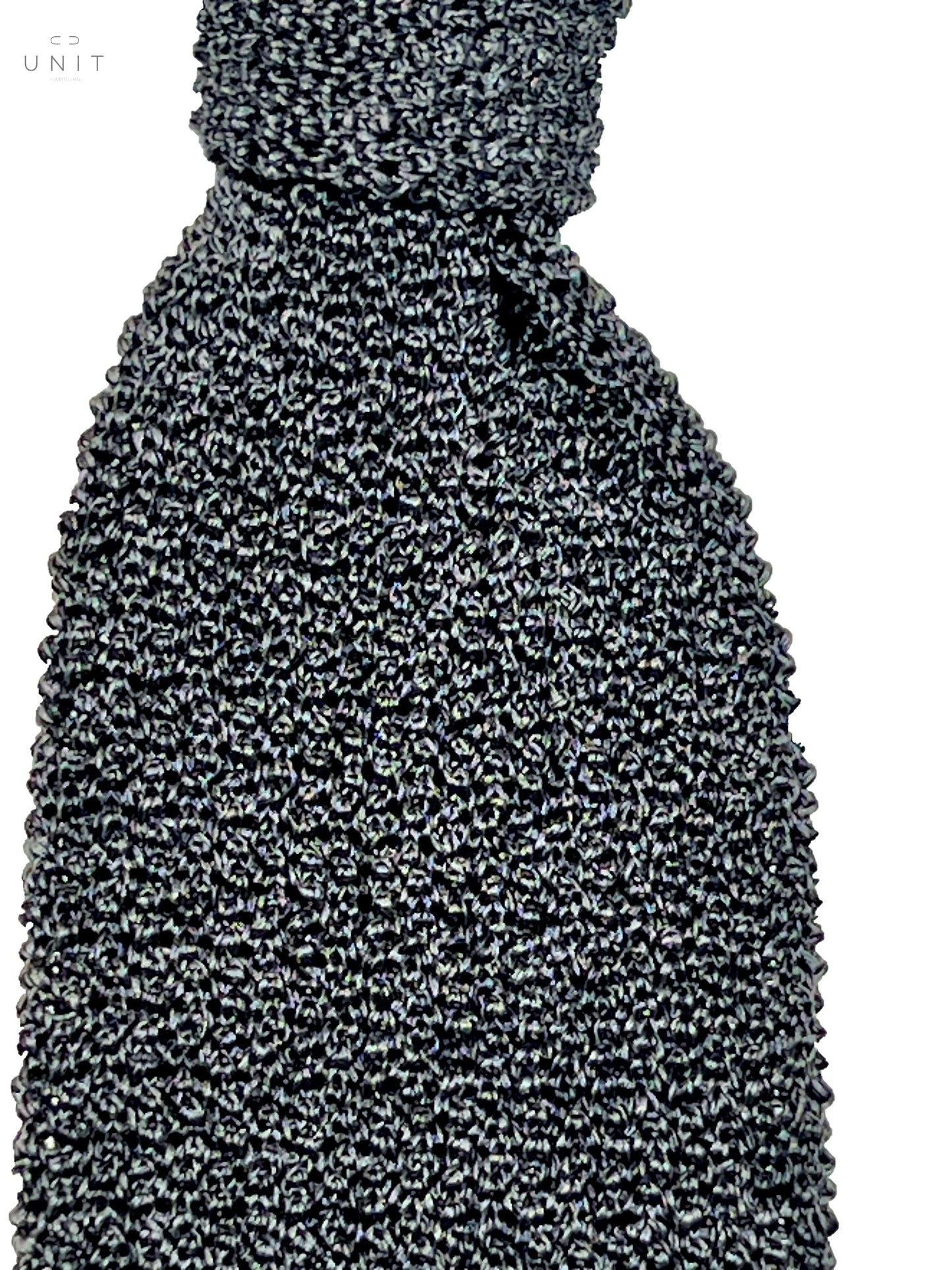 Ascot. Strickkrawatte aus Seide, graphit Ascot