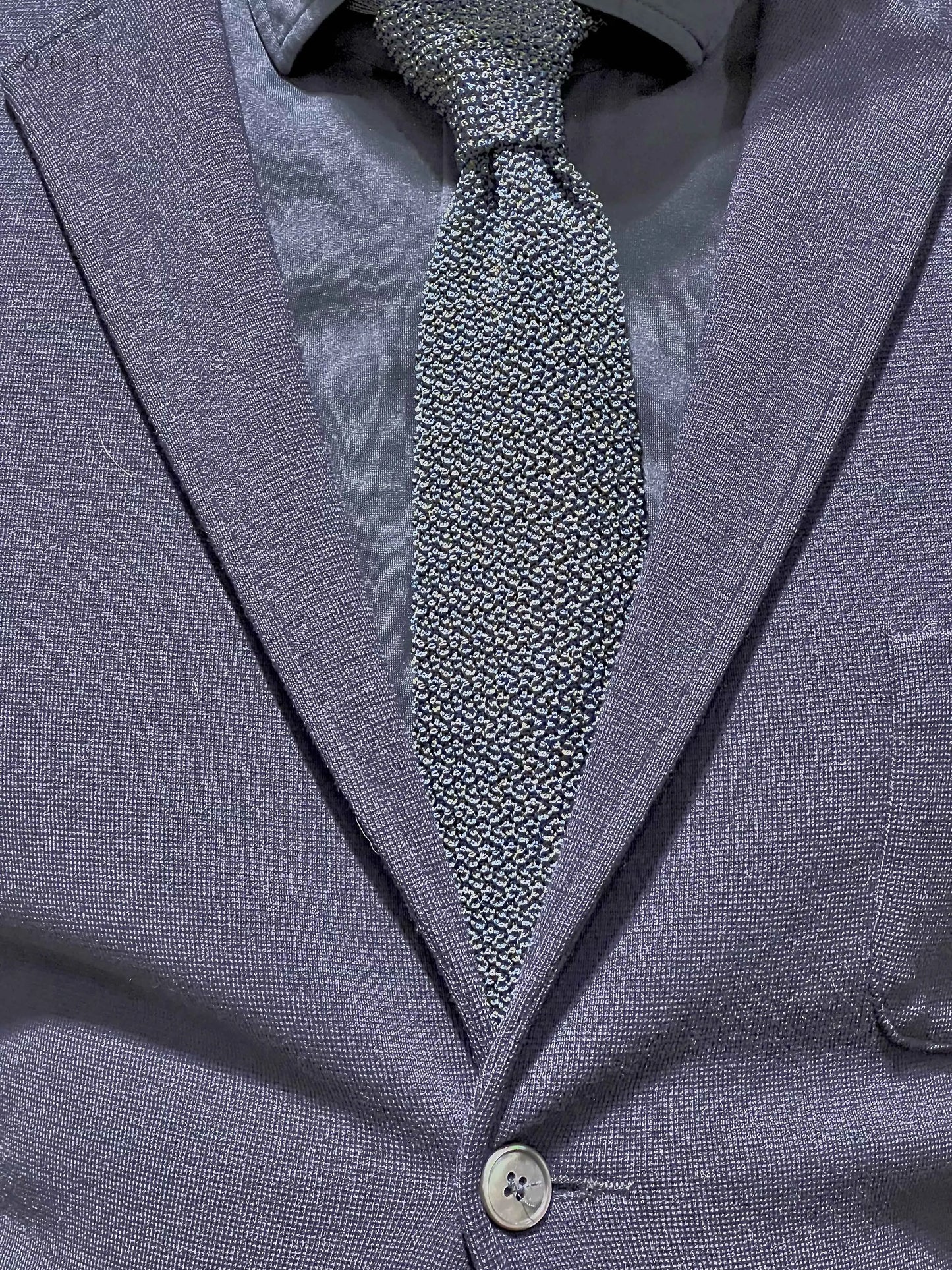 Ascot, Strickkrawatte, Seide, oliv blau Ascot