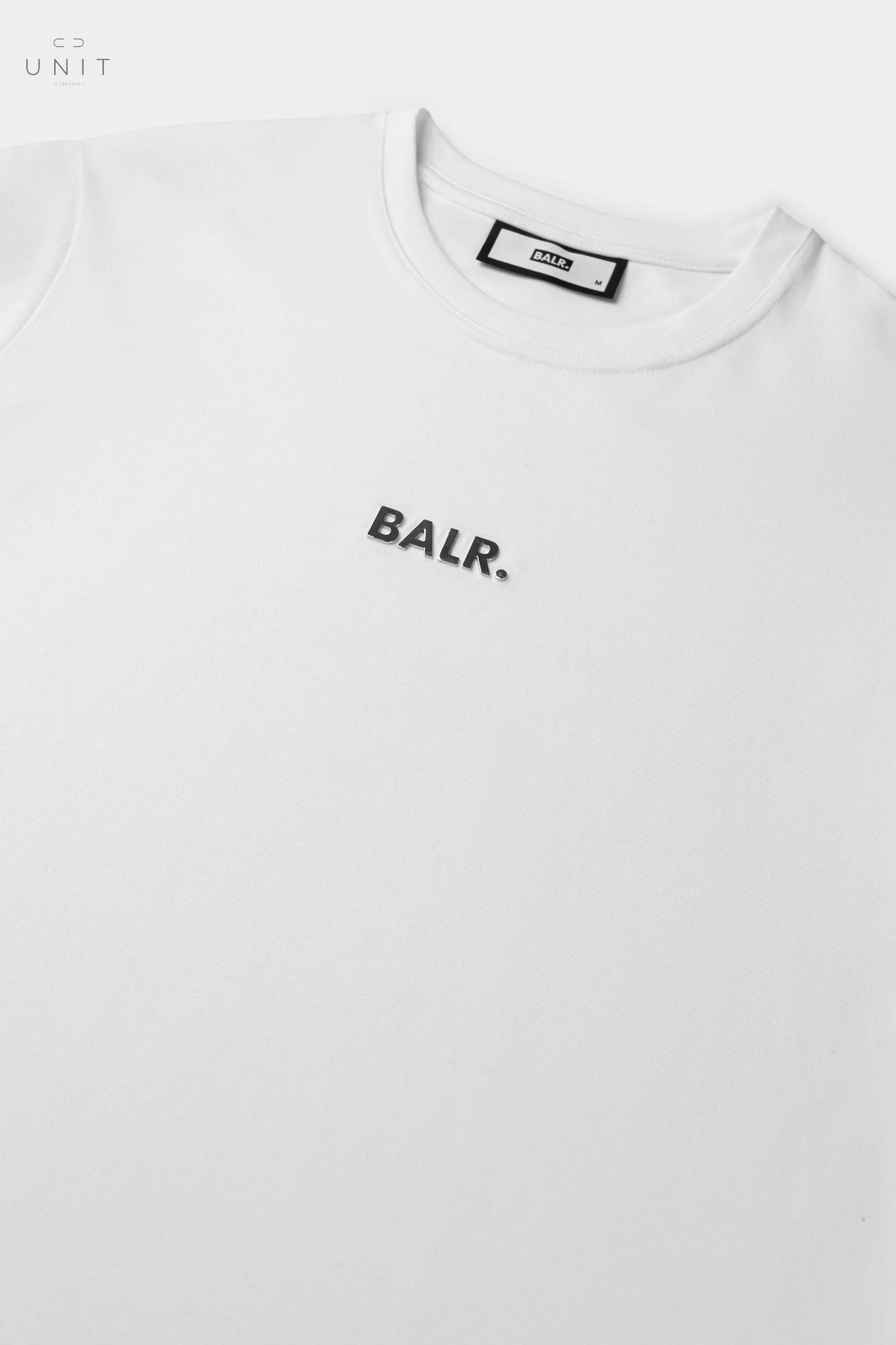 BALR. Herren T-Shirt BL Classic Straight mit Metall-Logo, weiß, online only
