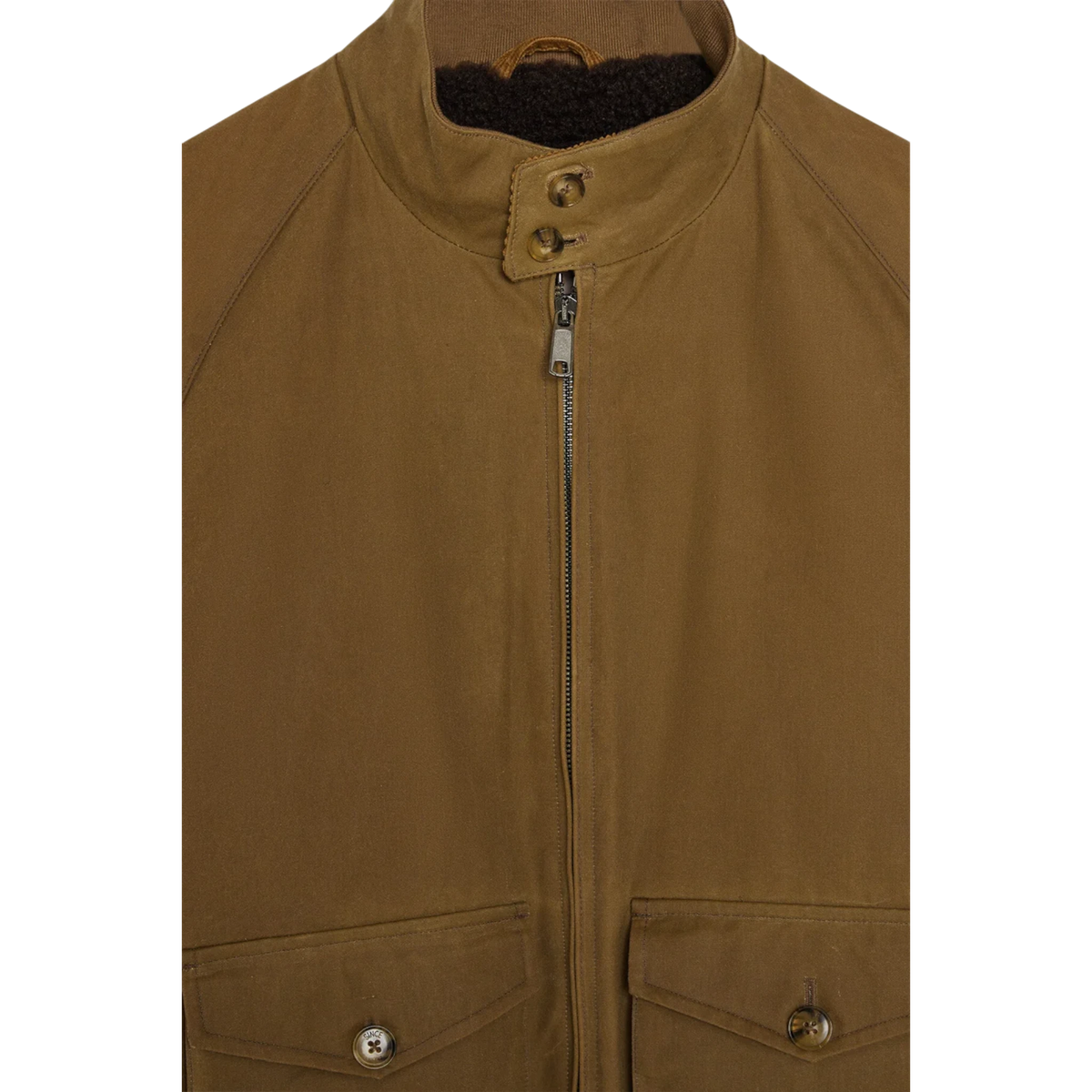 Baracuta, G9 Harrington, Wachsjacke, dunkelbeige