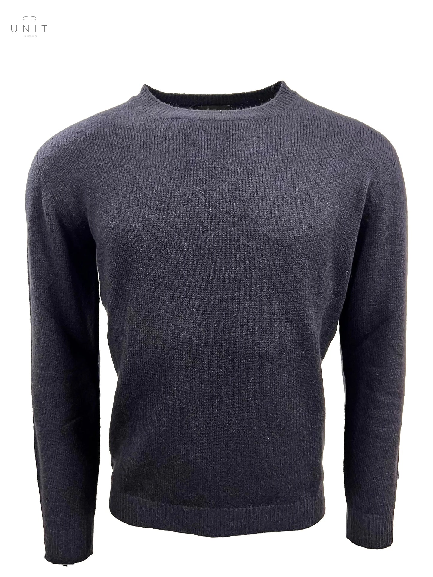 Roberto Collina, Merino/ Baby-Kamel, Rundhals, navy Roberto Collina