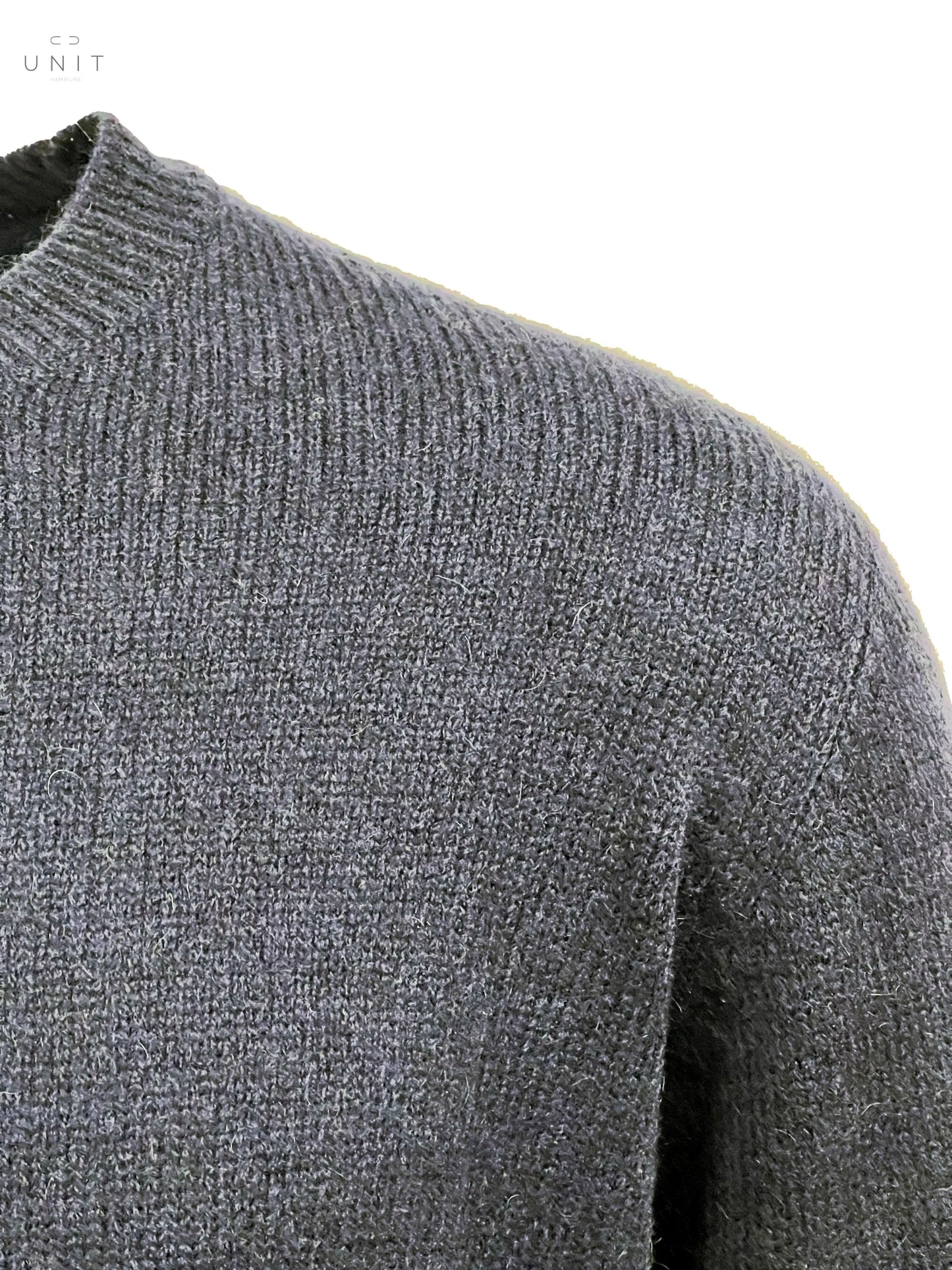 Roberto Collina, Merino/ Baby-Kamel, Rundhals, navy Roberto Collina