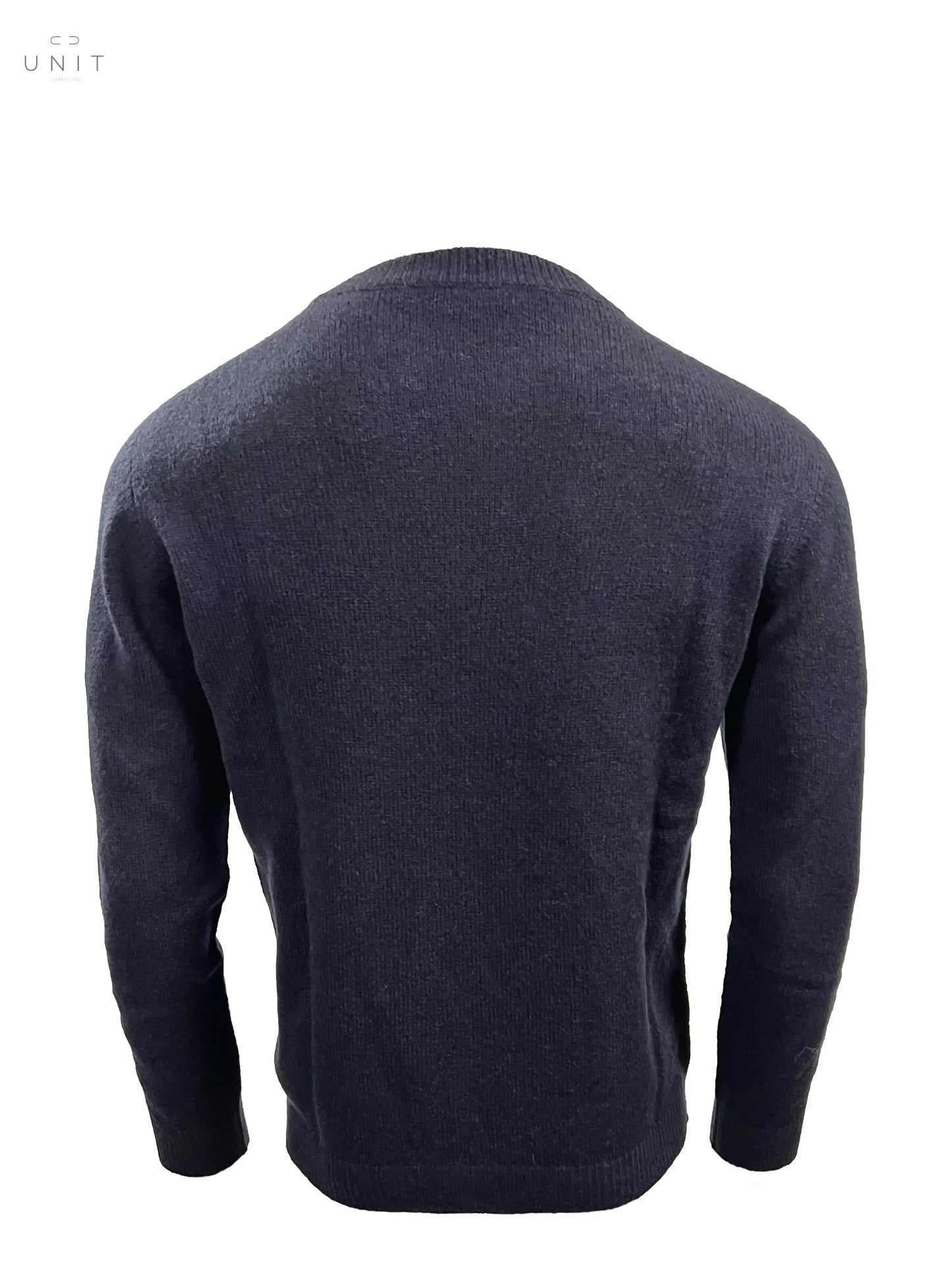 Roberto Collina, Merino/ Baby-Kamel, Rundhals, navy Roberto Collina