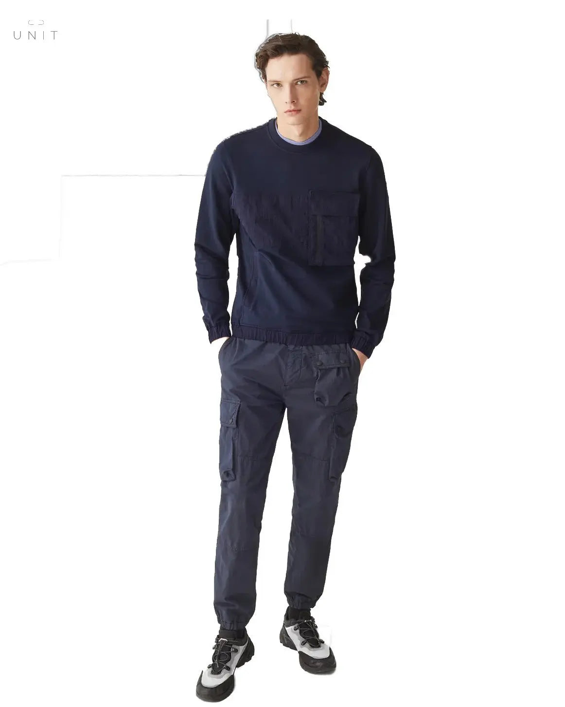 Tragebeispiel Belstaff 104017 Spinnaker Sweatshirt navy