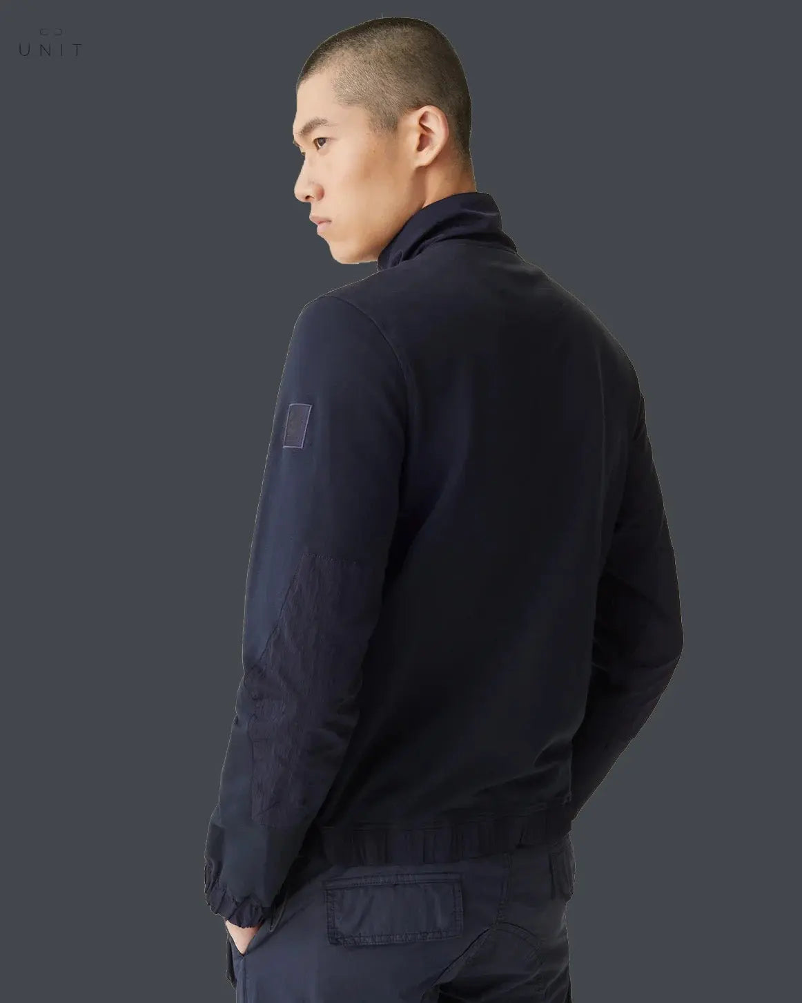 Rücken von Belstaff 104063 Seal full zip Sweatshirt navy
