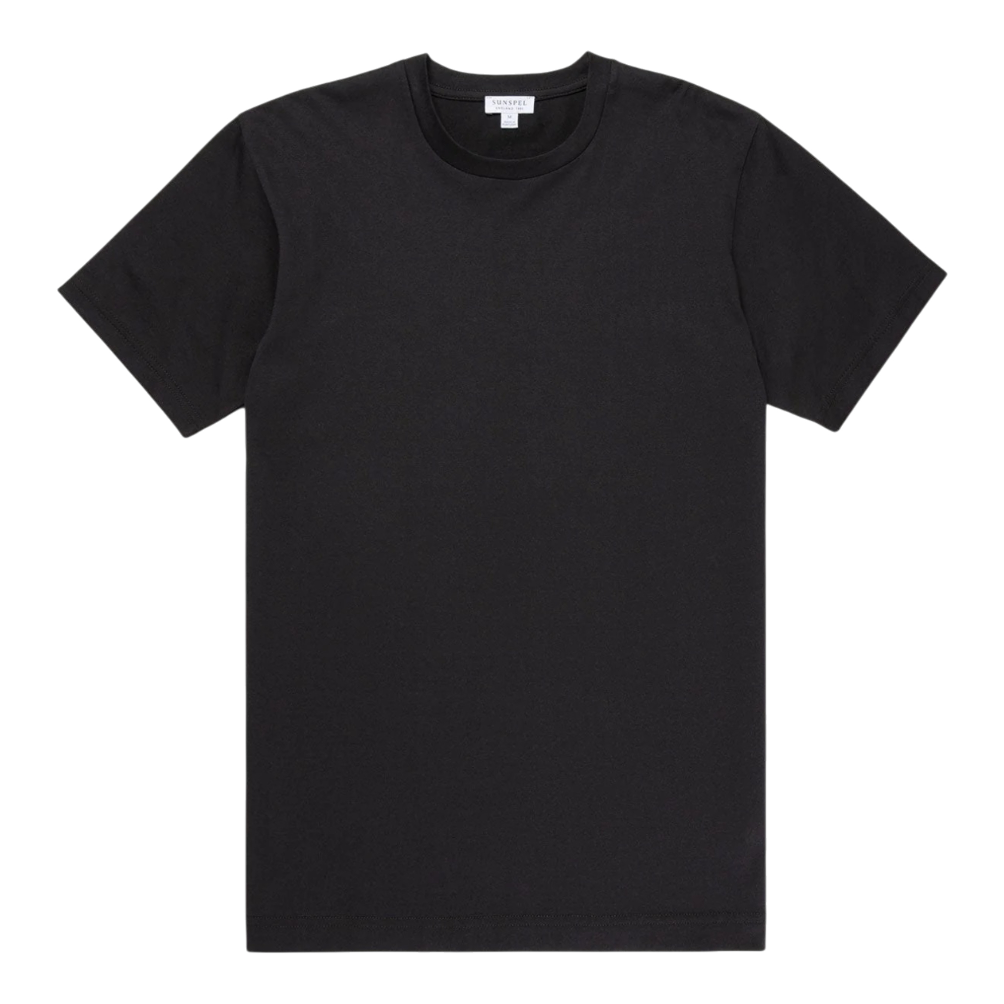 Sunspel, Riviera T-Shirt, Rundhals, black