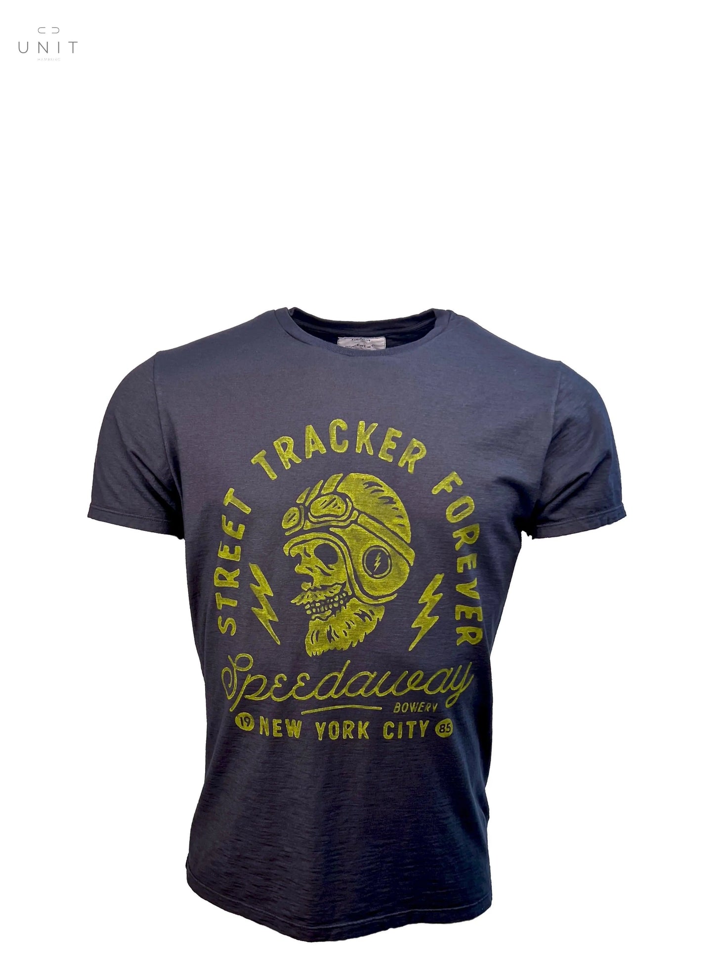 Bowery NYC 42BWTMA119 Street Tracker Slub Jersey T-Shirt grau