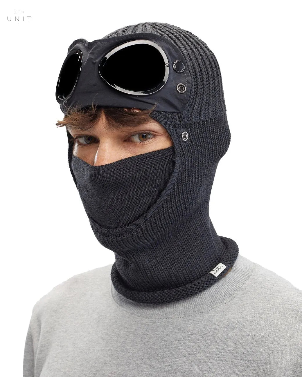 C.P. Company, Merino Goggle Balaclava, schwarz C.P. Company