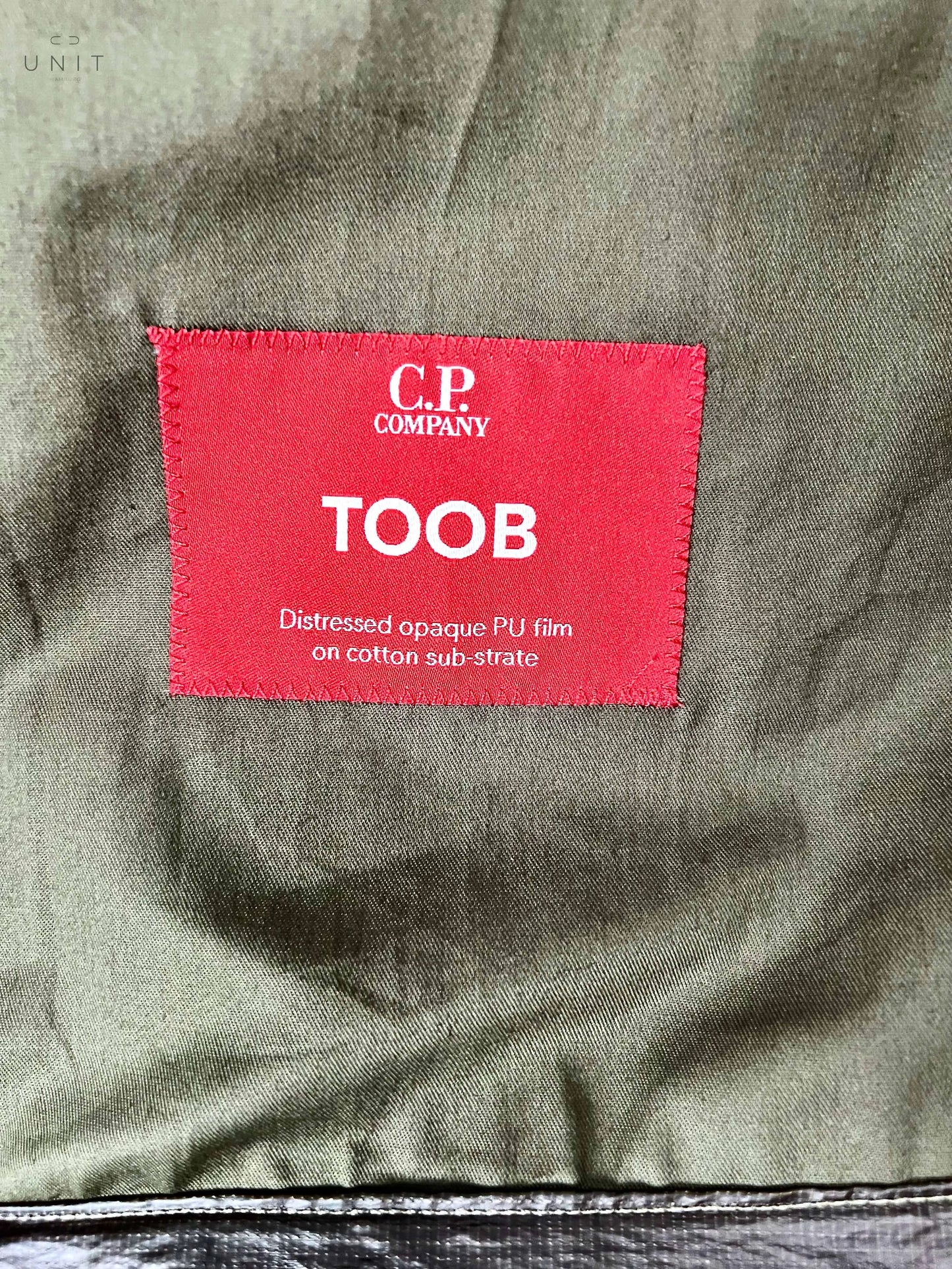 C.P. Company, Öljacke Toob Goggle Jacke, schlamm C.P. Company