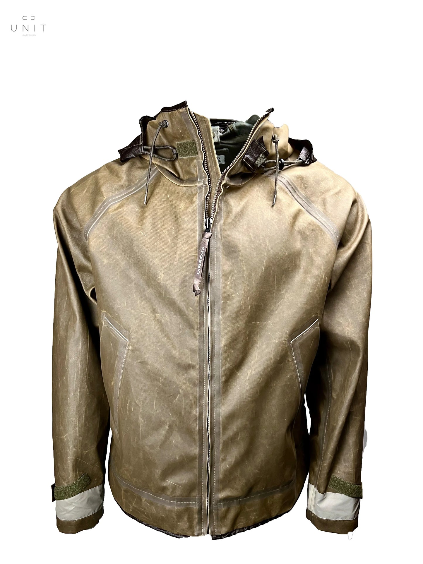 C.P. Company, Öljacke Toob Goggle Jacke, schlamm C.P. Company