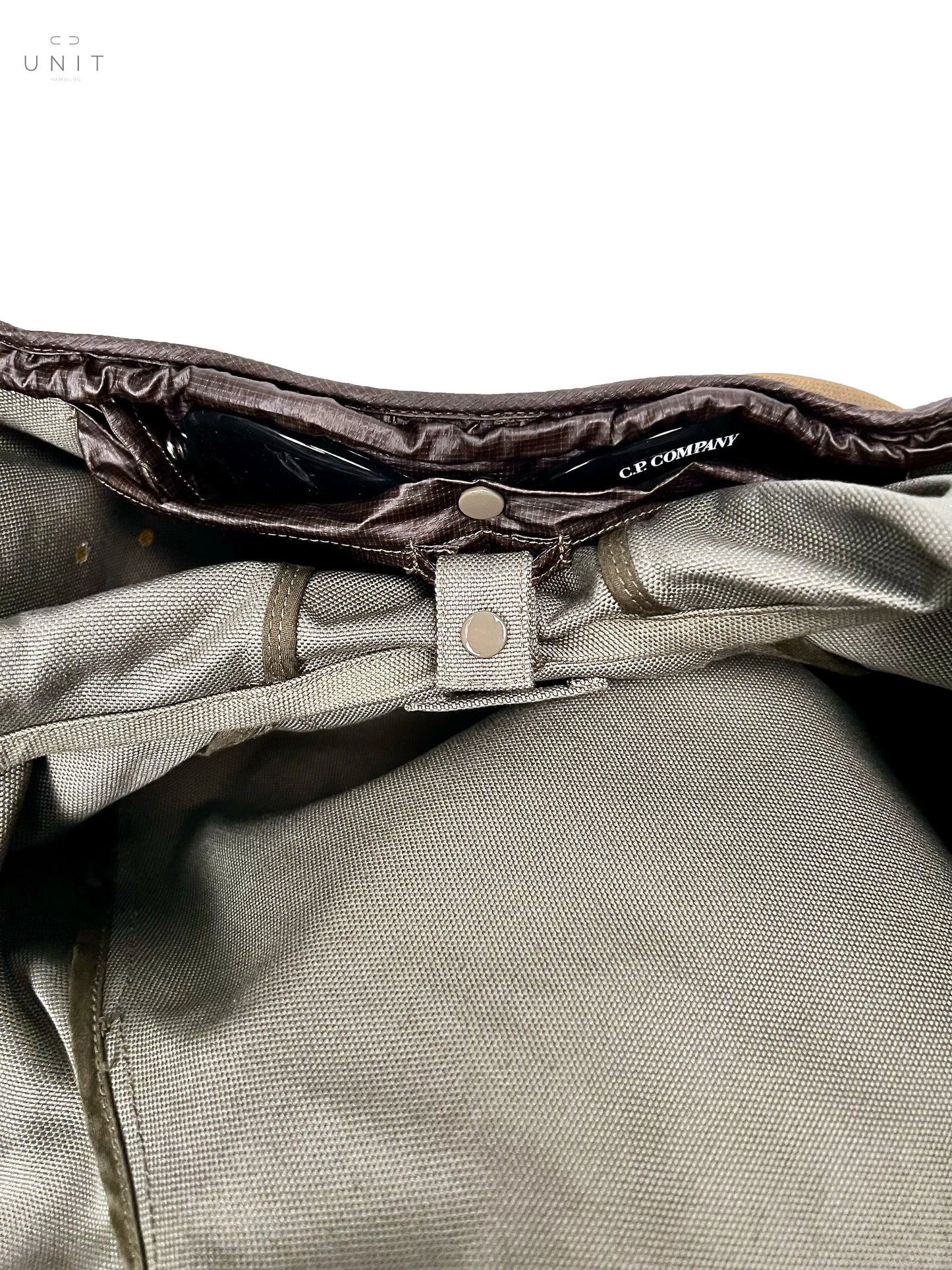 C.P. Company, Öljacke Toob Goggle Jacke, schlamm C.P. Company