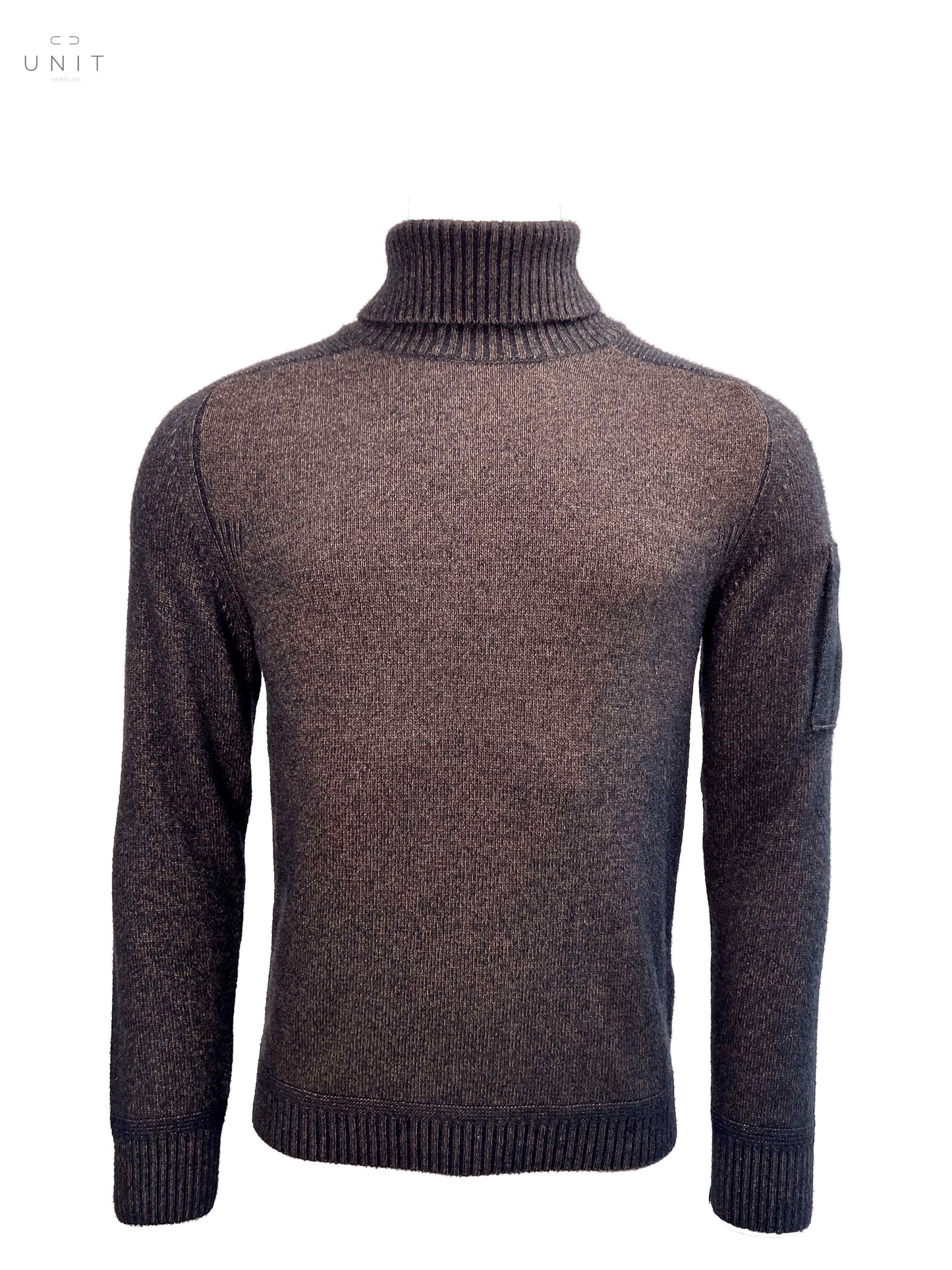 C.P. Company 13CMKN199A 006170A TURTLE NECK FLEECE KNIT, oliv