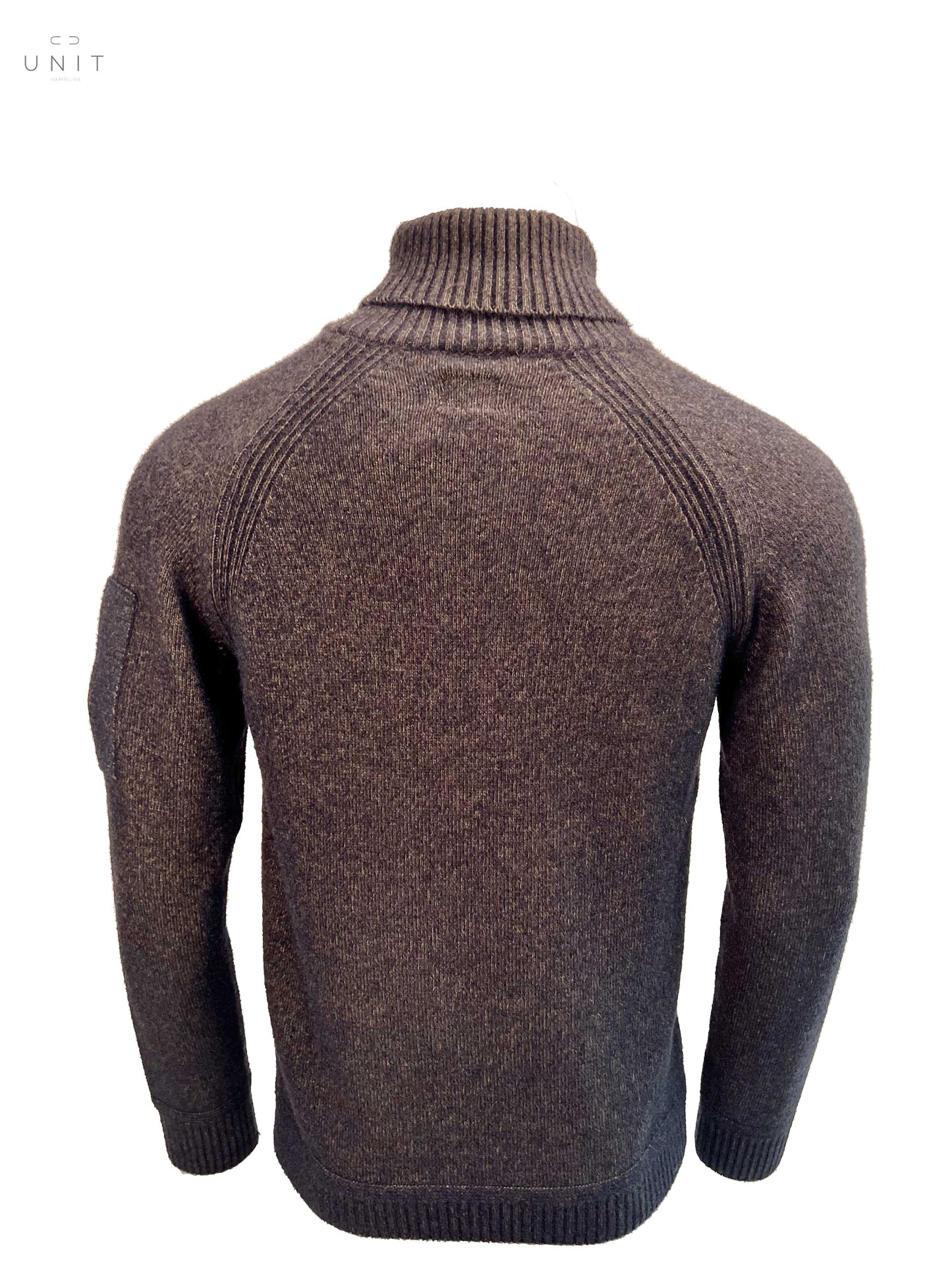 Rückansicht von C.P. Company 13CMKN199A 006170A TURTLE NECK FLEECE KNIT, oliv