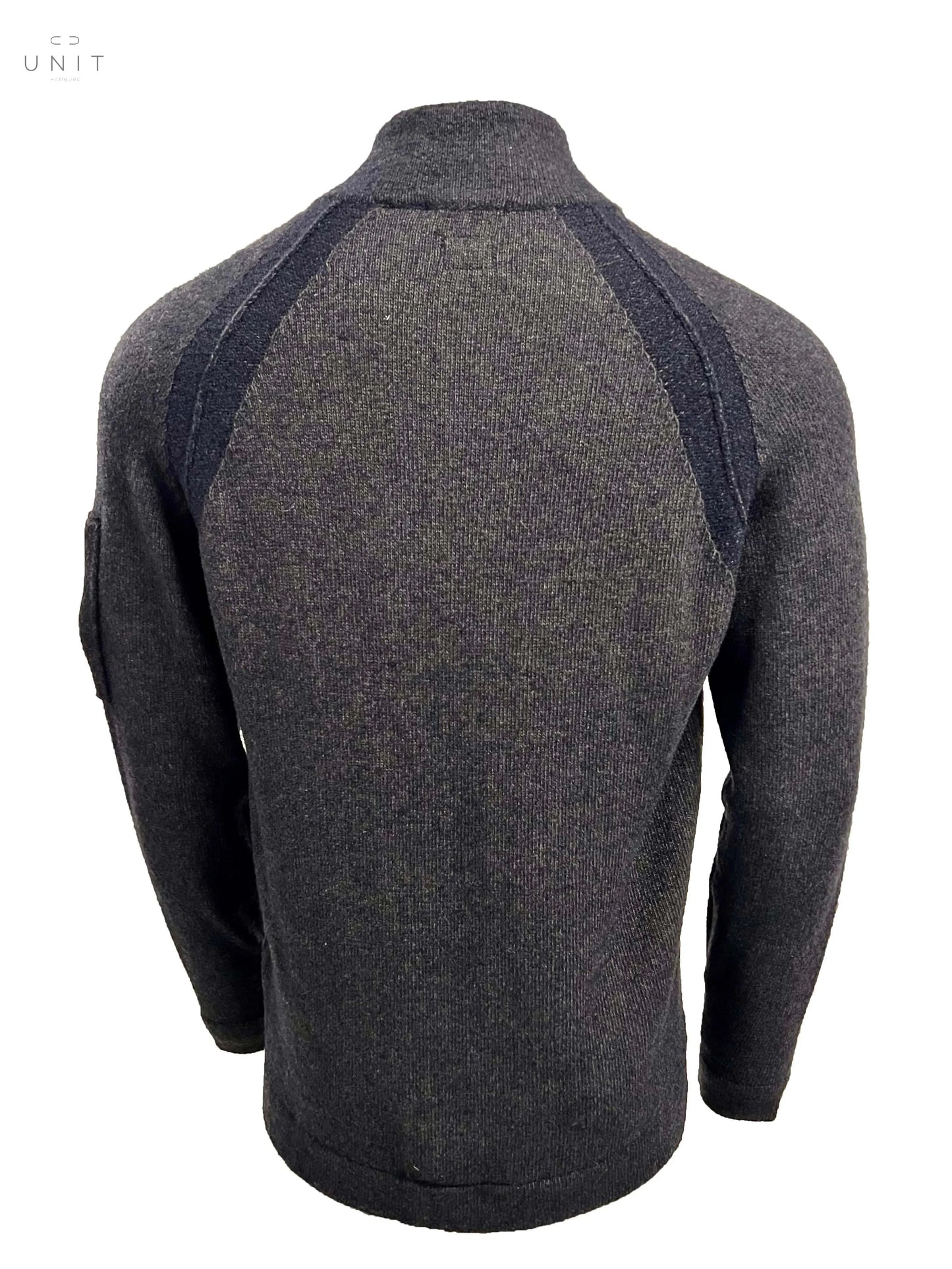 C.P. Company, Strickjacke mit Stehkragen, 2-farbig grau C.P. Company