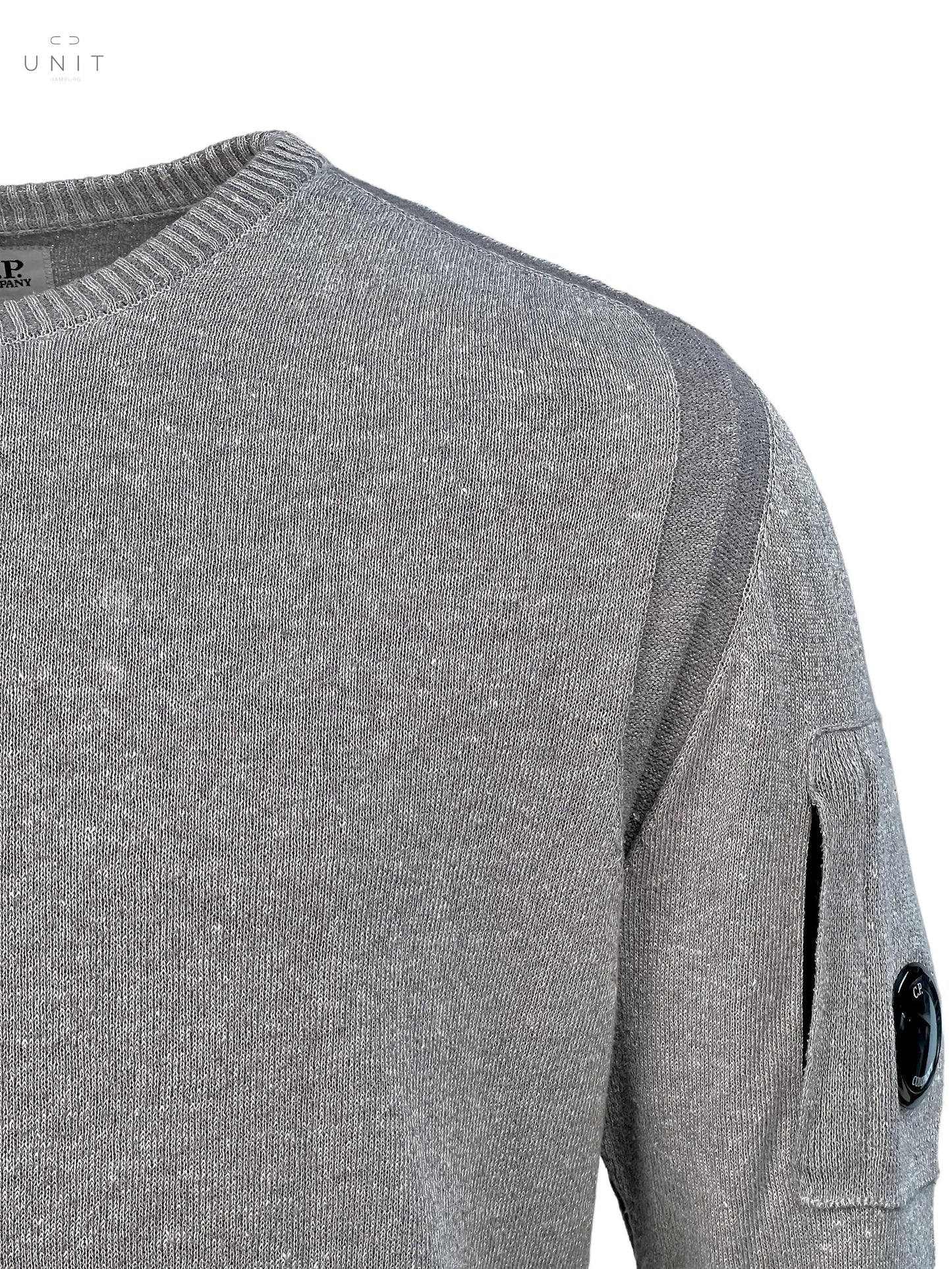 Detailansicht C.P. Company 14CMKN290A 006324A LINEN/COTTON KNIT CREW NECK silver