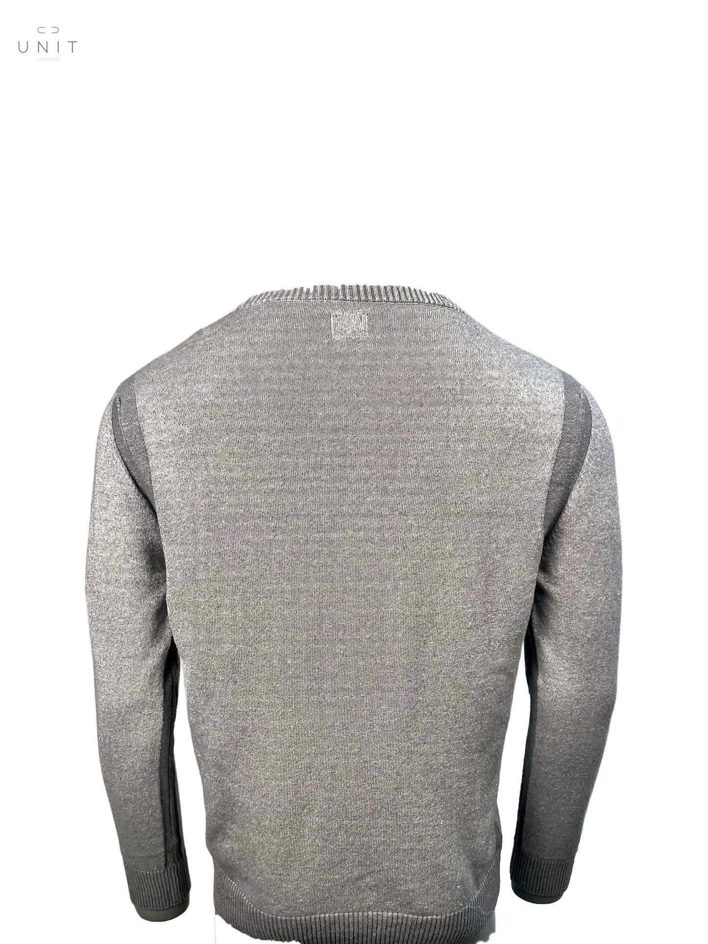 Rückansicht von C.P. Company 14CMKN290A 006324A LINEN/COTTON KNIT CREW NECK silver
