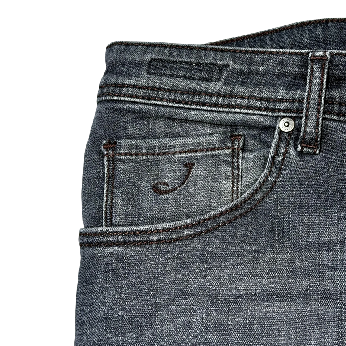 Jacob Cohën, Scott Jeans, grau mit Bitter Chocolate Label