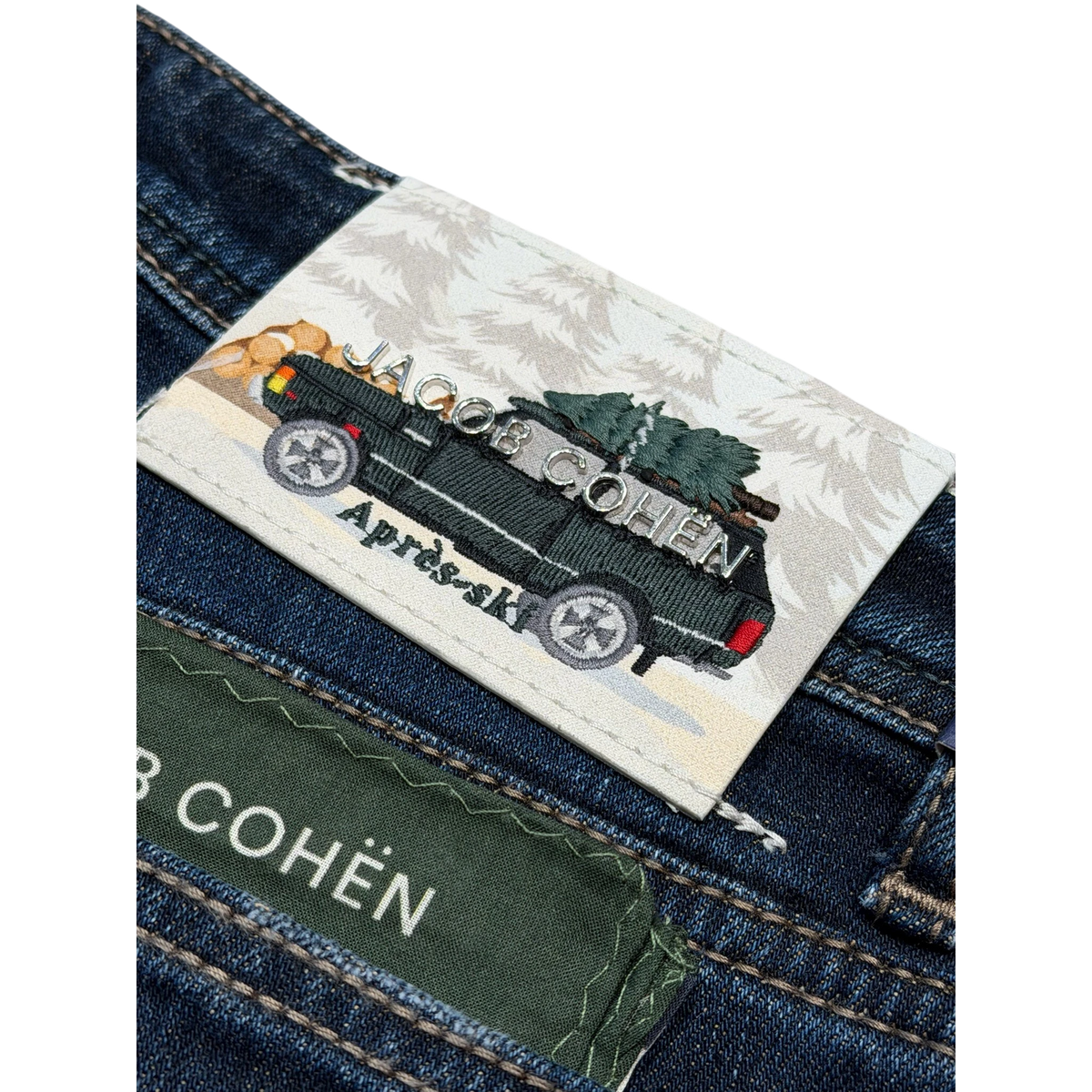 Jacob Cohën JUR_QR004 055 S4369 V1 BARD Étiquette « Après-ski » délavée foncée