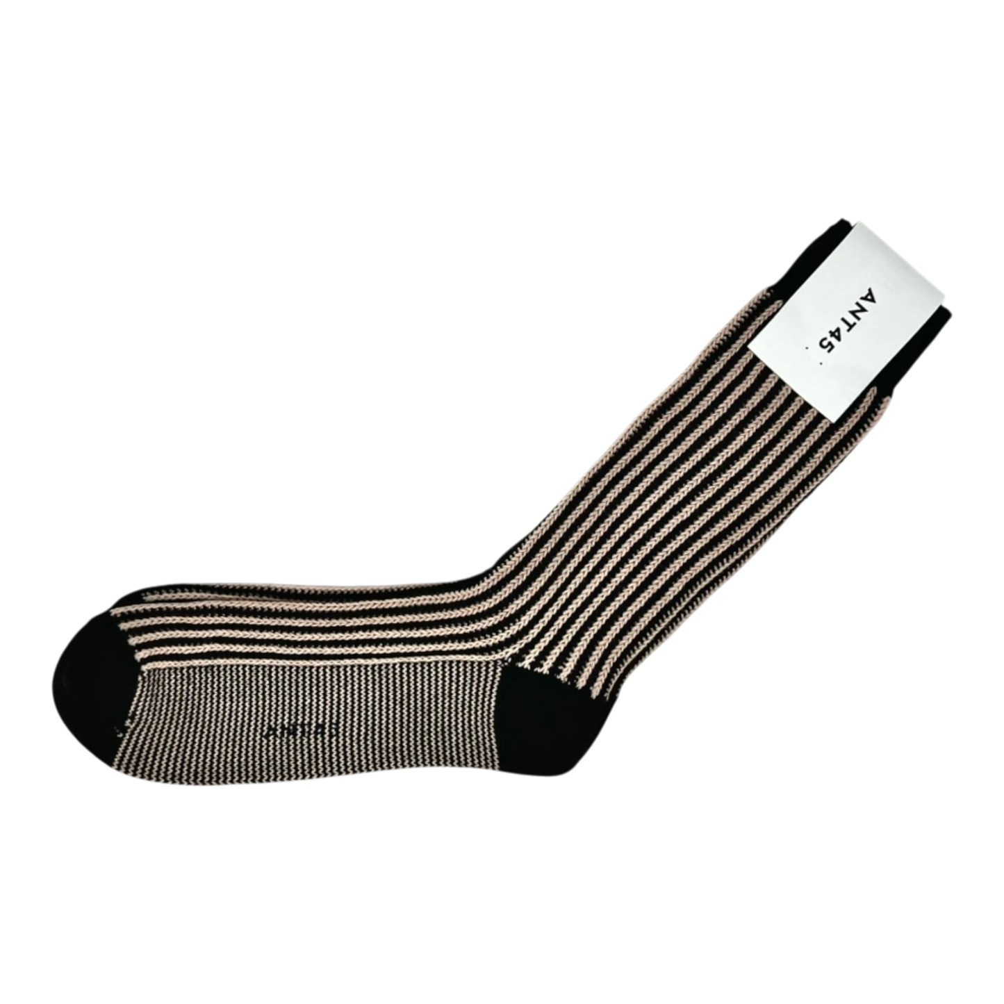 ANT45, Socken, gestreift dunkelbraun beige aus Baumwolle