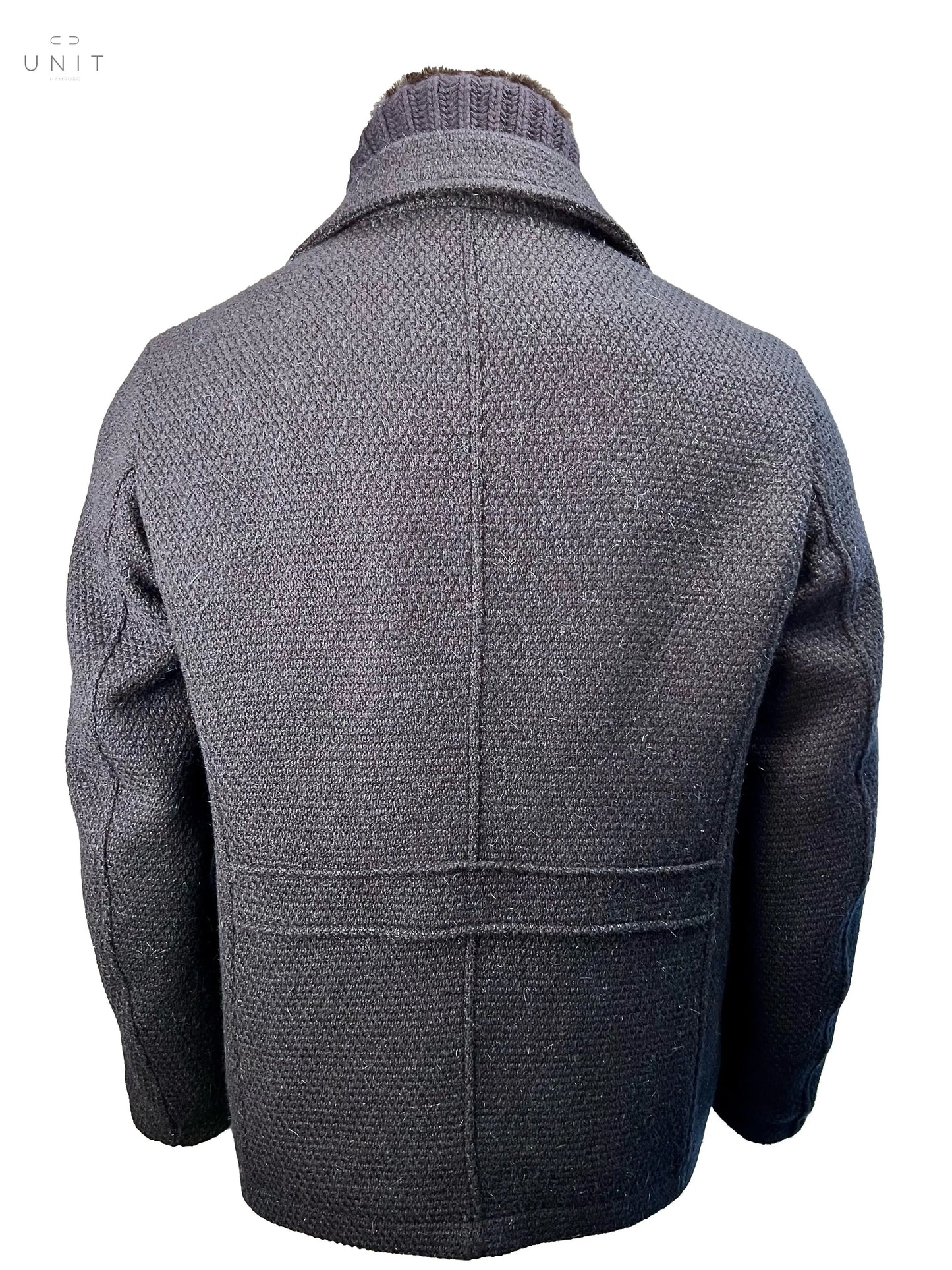 GMS75, Kurzmantel aus Wolle, blau GMS75