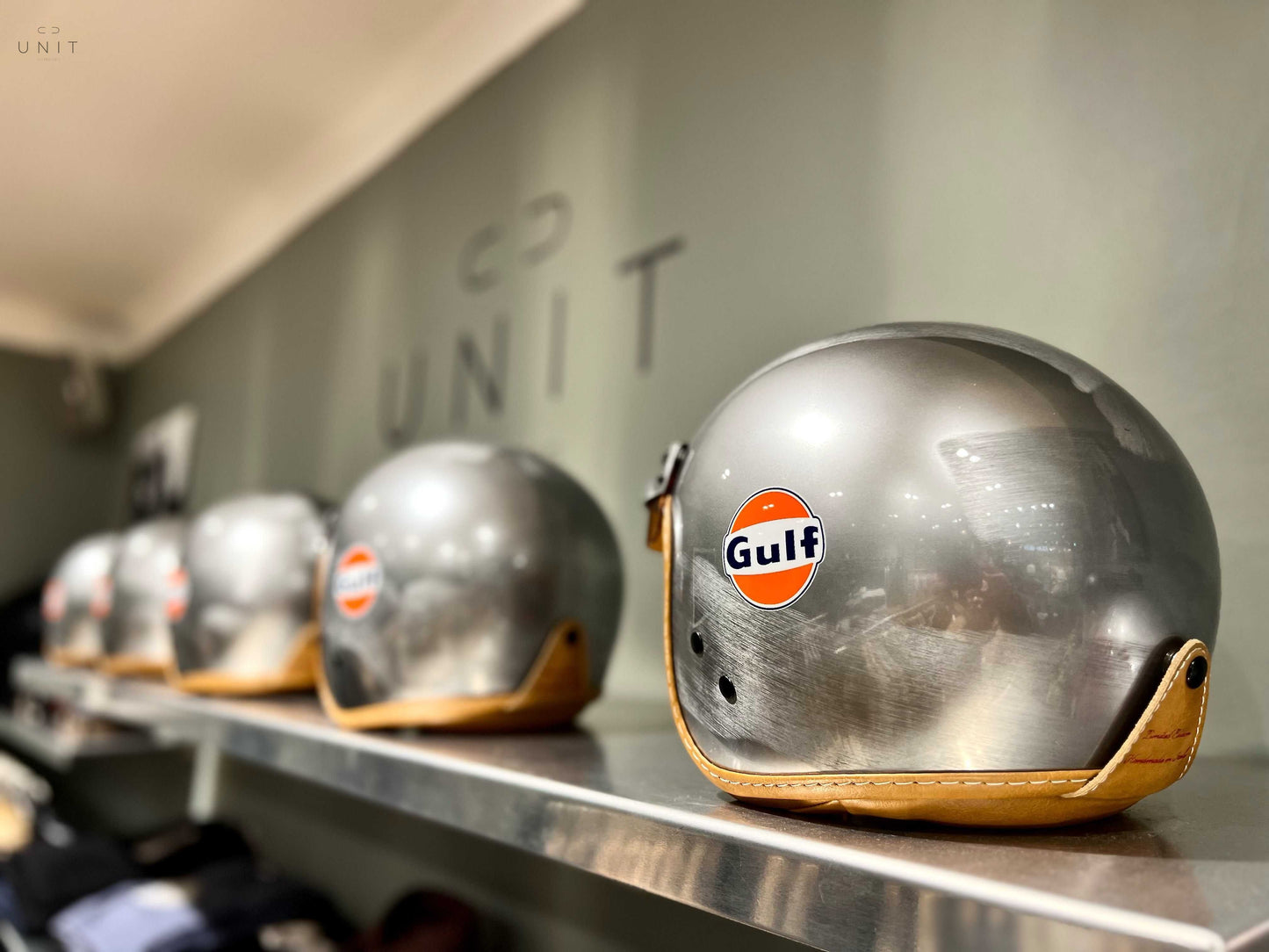 GULF Helme, Jethelm silber/blau - UNIT Hamburg