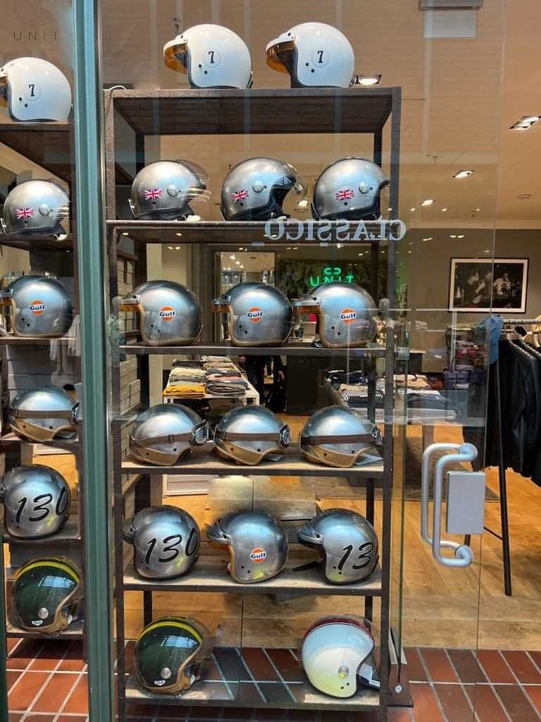 GULF Helme, Jethelm silber/blau - UNIT Hamburg