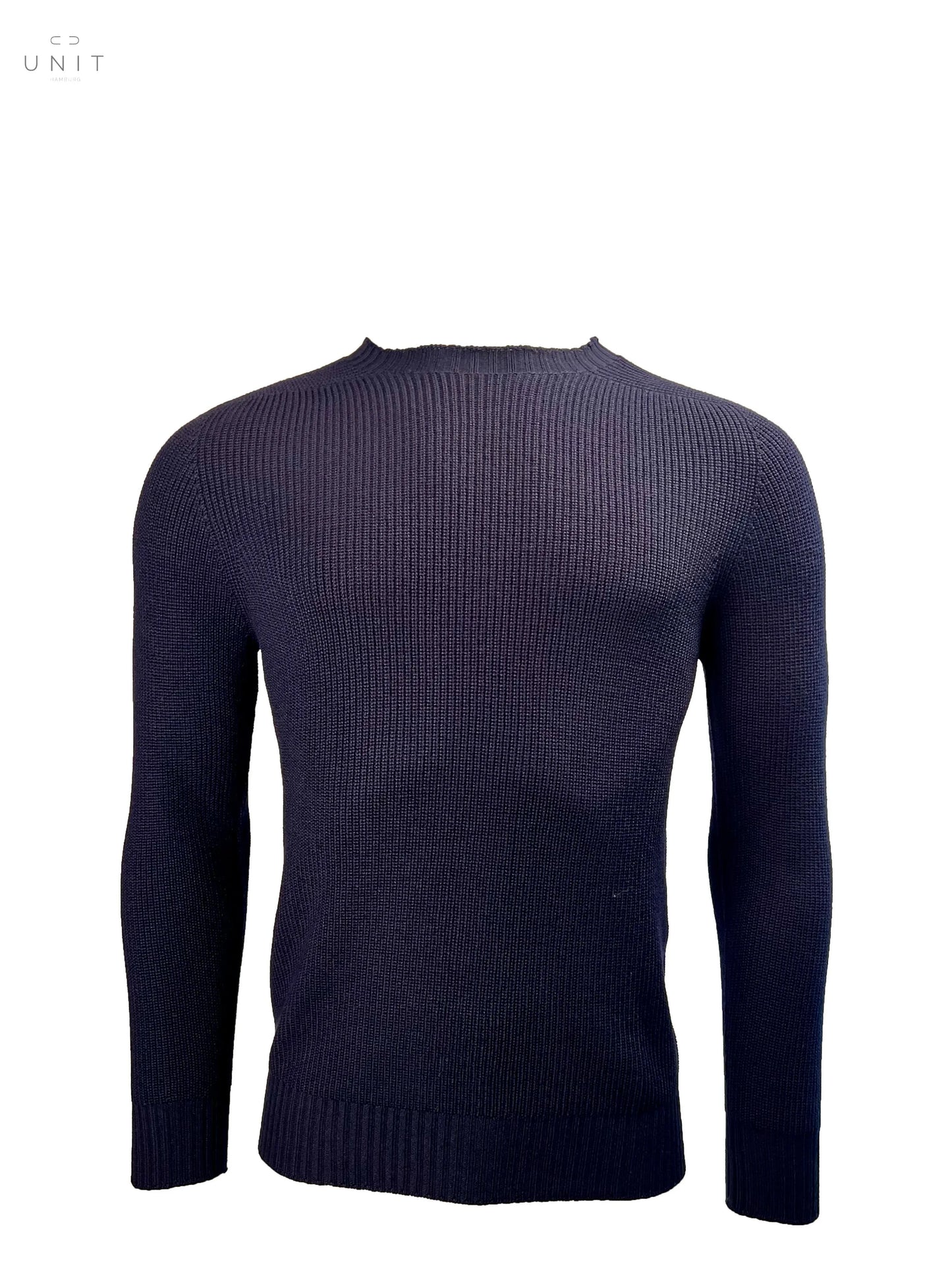 Gran Sasso, Rundhals Pullover, Rainwool navy Gran Sasso