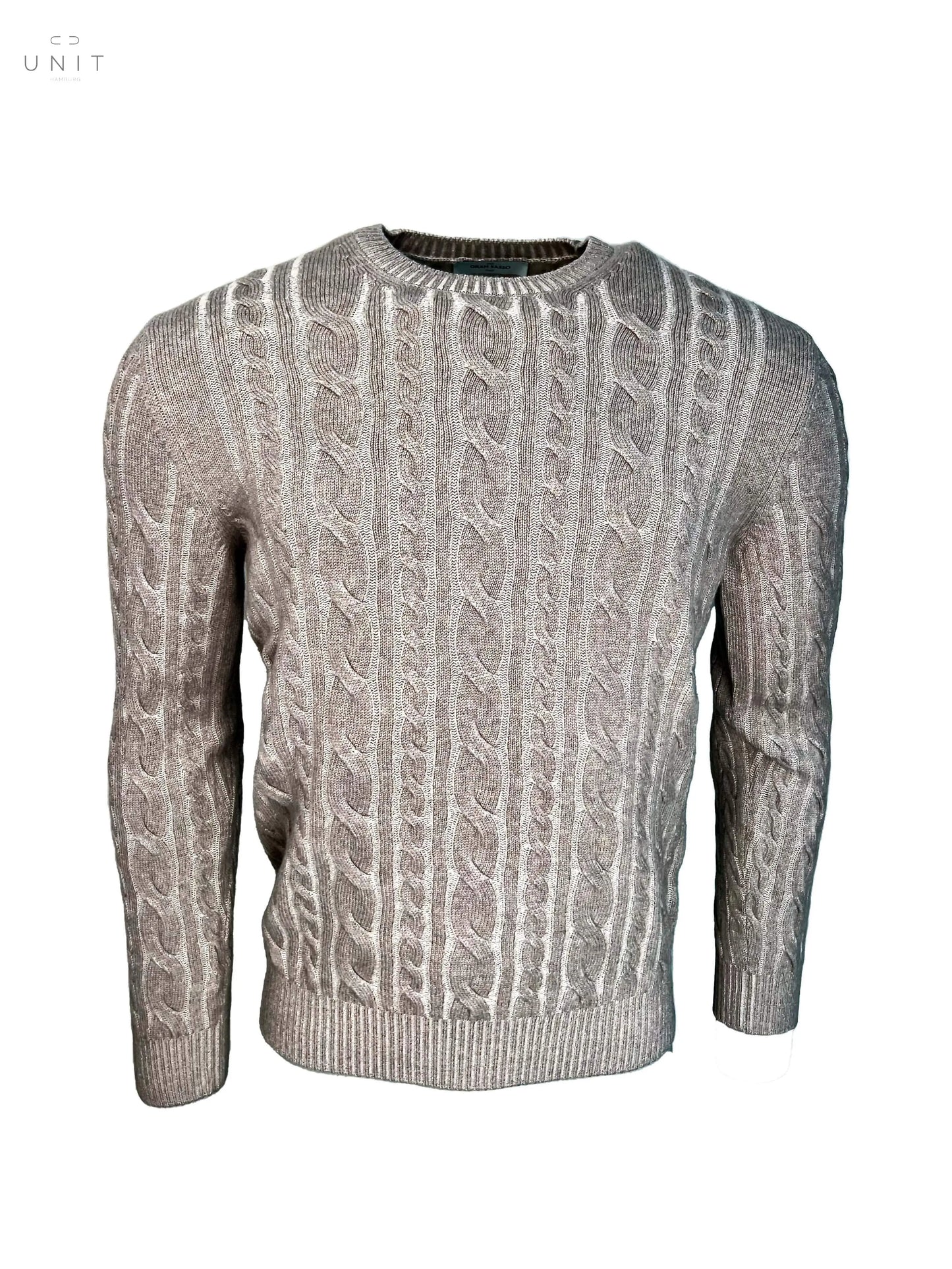 Gran Sasso, Zopfstrick Rundhals, Wolle/Cashmere - UNIT Hamburg