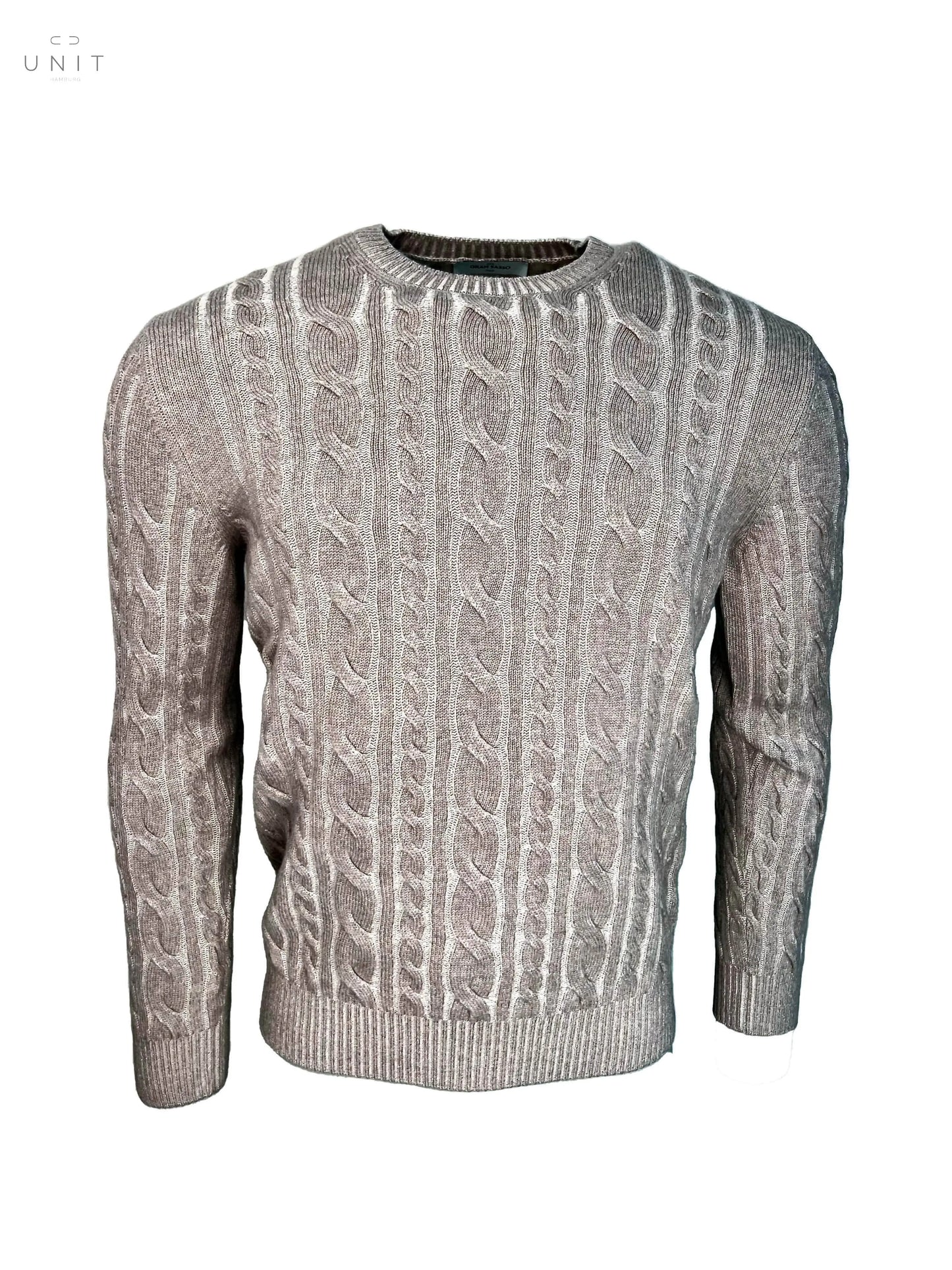 Gran Sasso, Zopfstrick Rundhals, Wolle/Cashmere - UNIT Hamburg