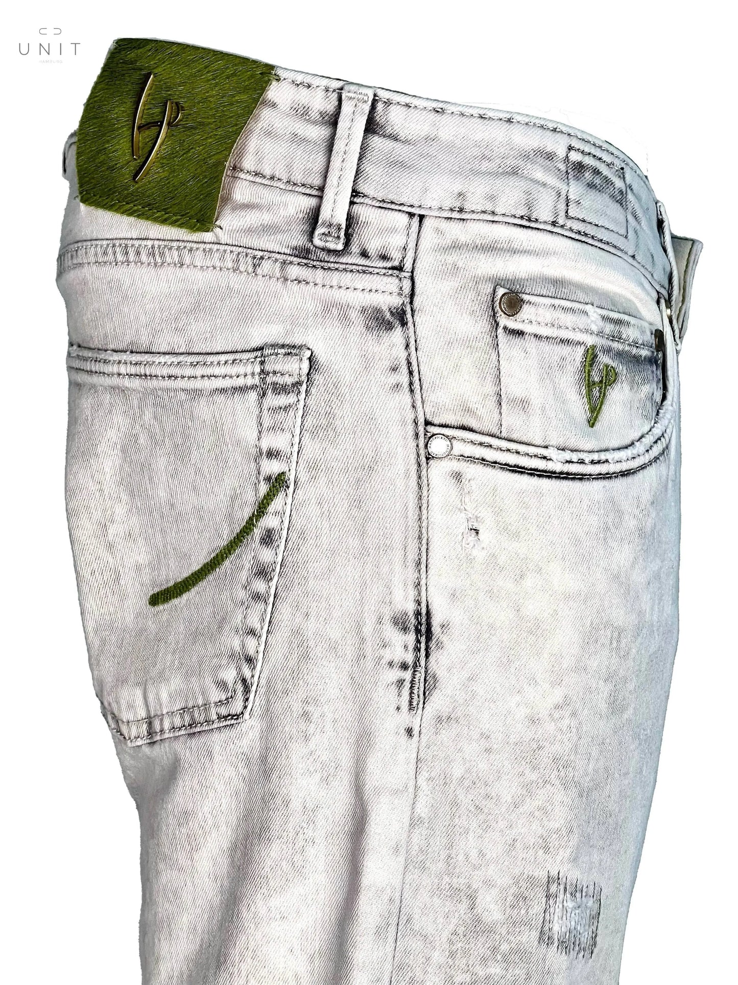 Seitenansicht Handpicked 07729 W3 ORVIETO Green Label light grey destroyed