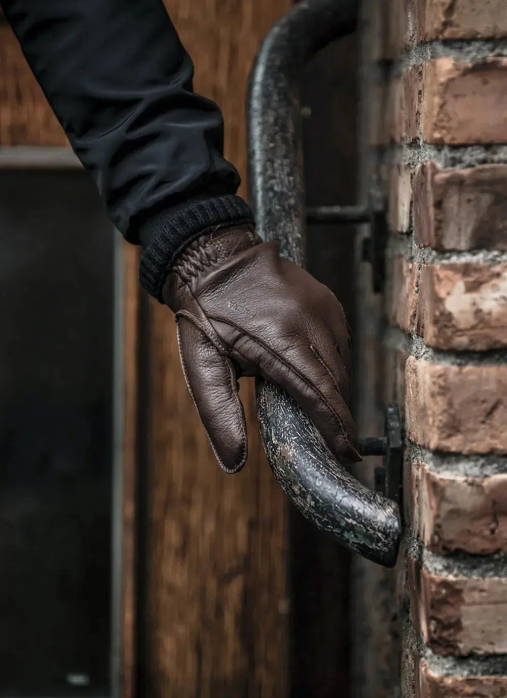 Hestra, Hirschlederhandschuh mit Primaloft Futter, braun Hestra