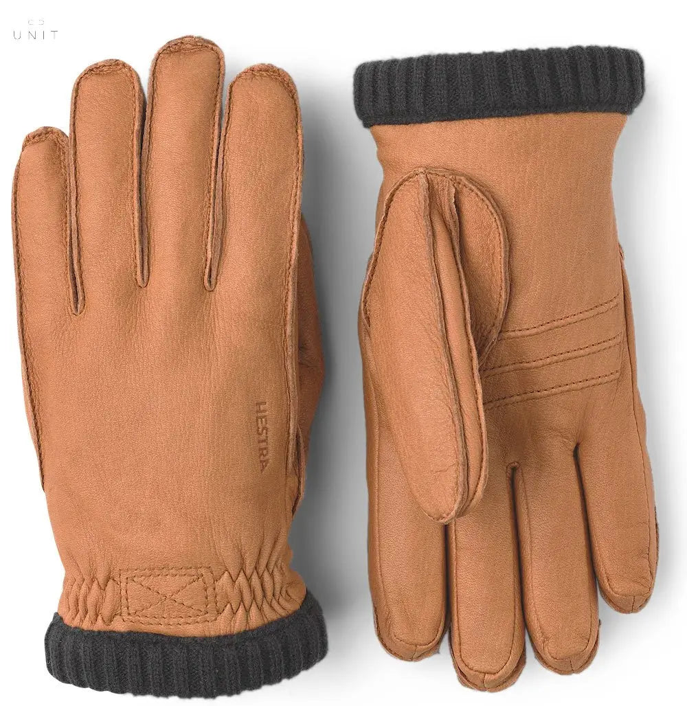 Hestra, Hirschlederhandschuh mitPrimaloft Futter, brandy Hestra