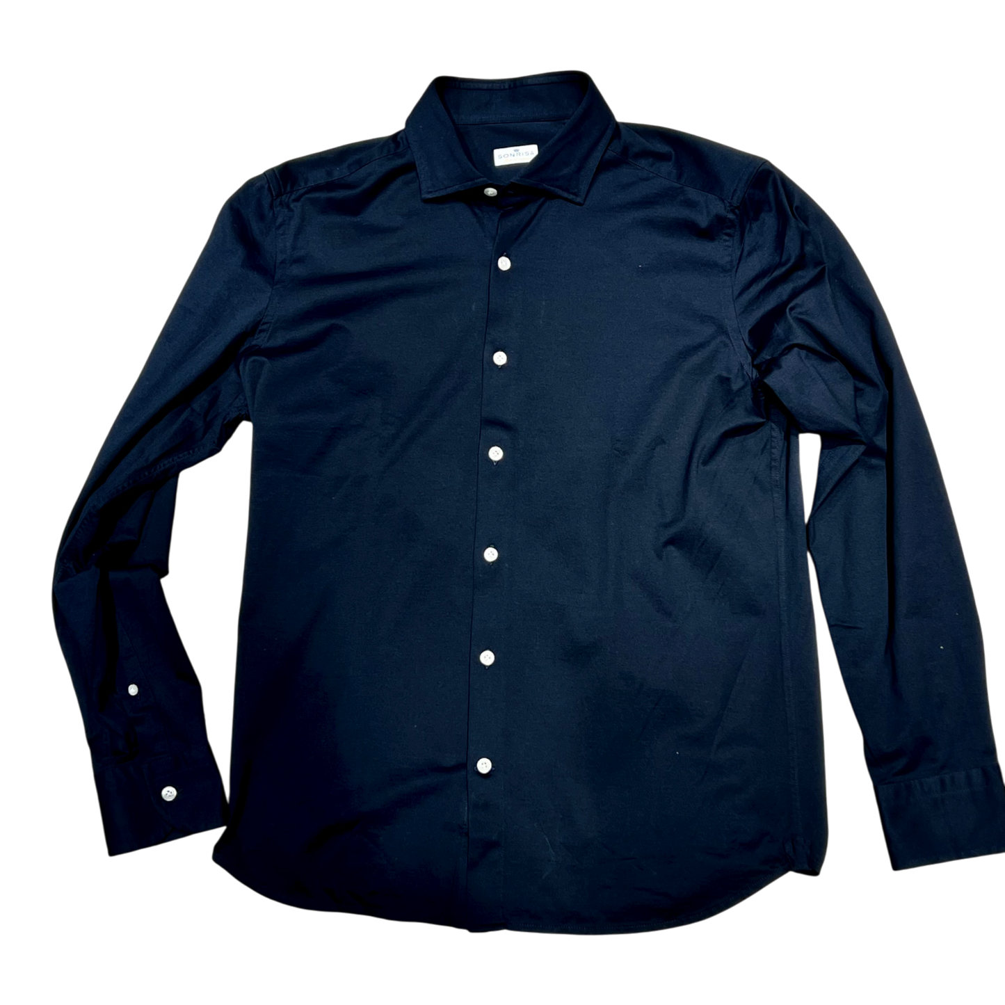 ソンリーサ、ファインジャージーシャツ、ネイビー