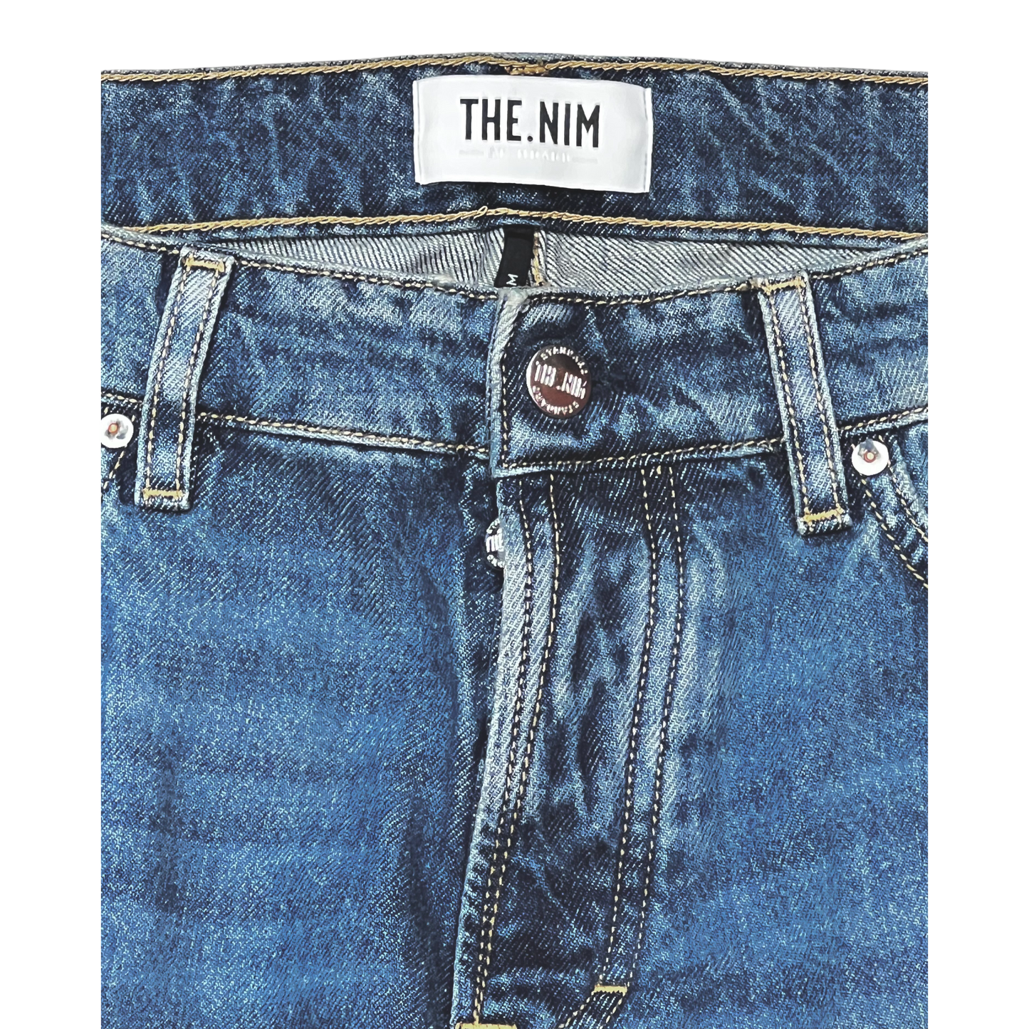 THE.NIM STANDARD 48TNS909-D330 Reed Loose Fit Rigid Dark Blue