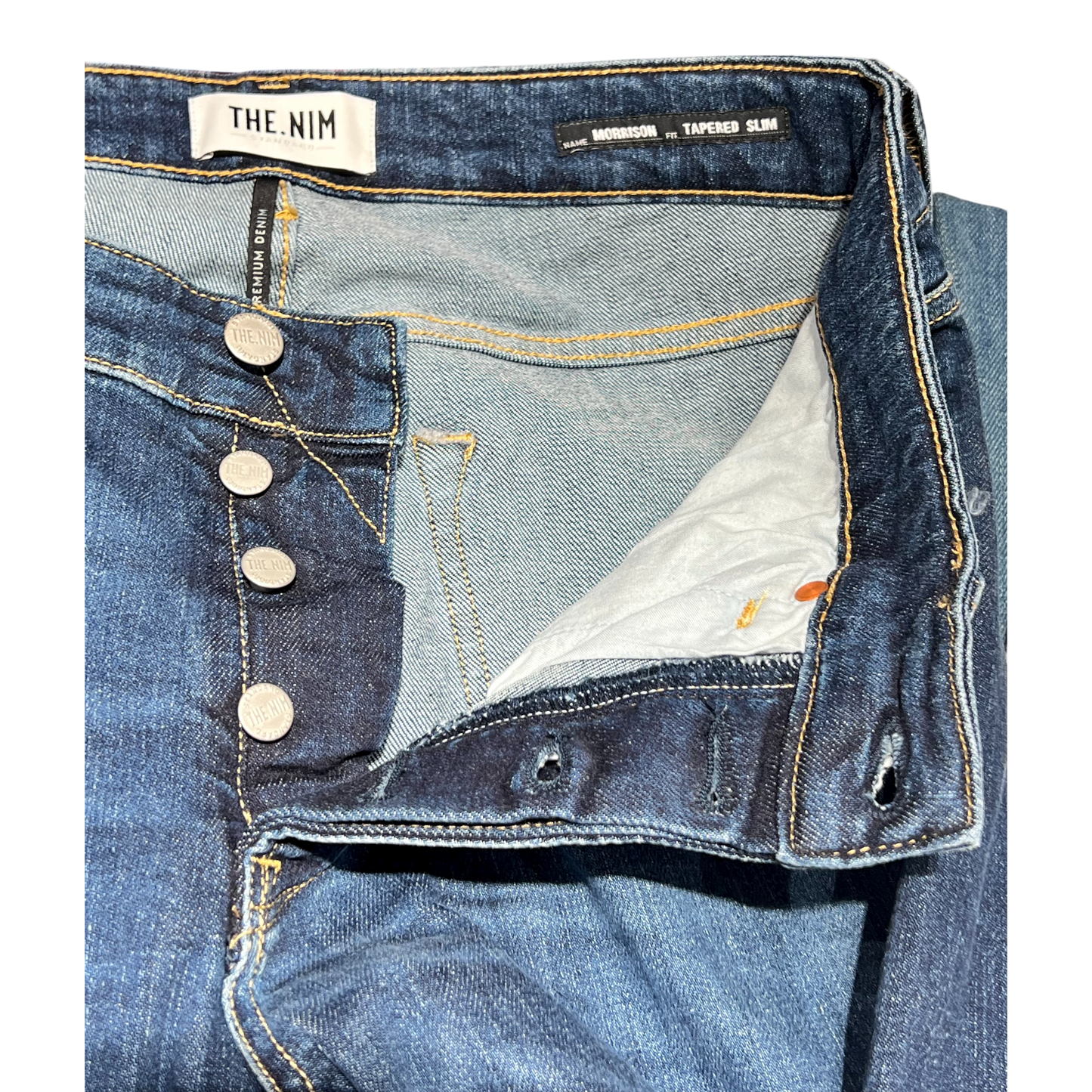 THE.NIM STANDARD 48TNS925-D509 Morrison Tapered Fit Comfort Dark Blue