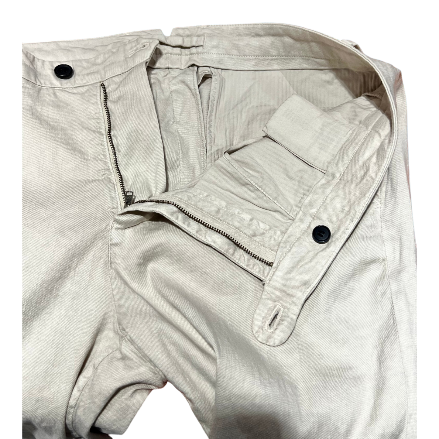 Never Laundry, Boston, pantalon en lin et coton, sable