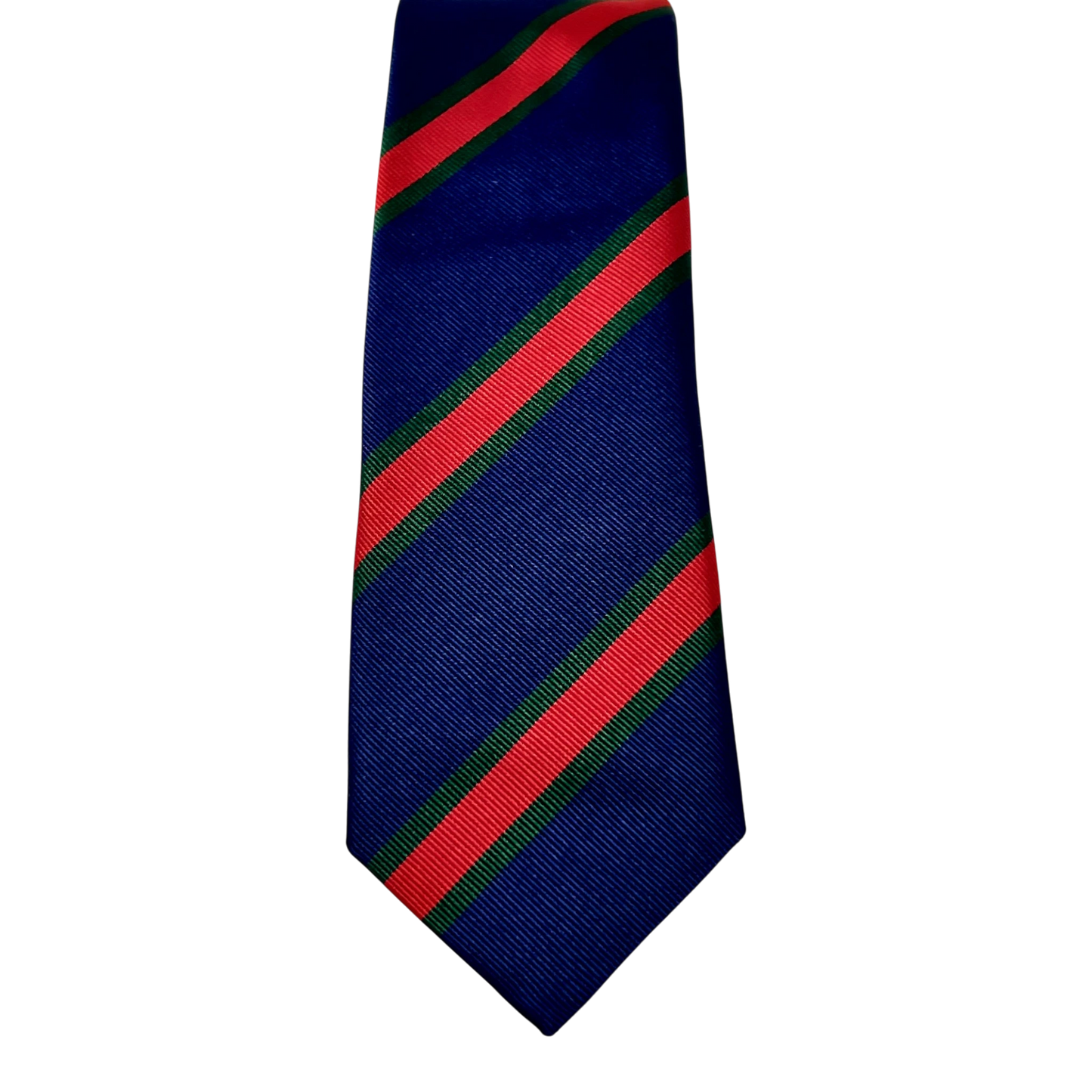 Ascot, Regimentskrawatte, Seide, blau-rot