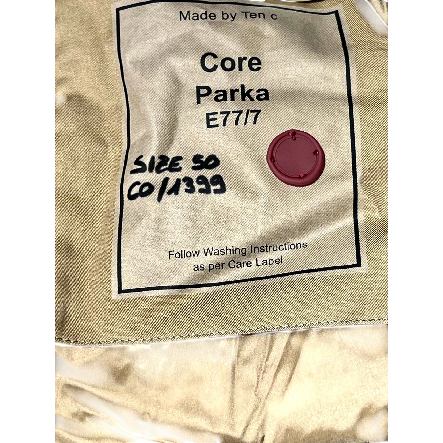 Ten c, Core Down Parka aus OJJ mit Daunenfüllung, oliv