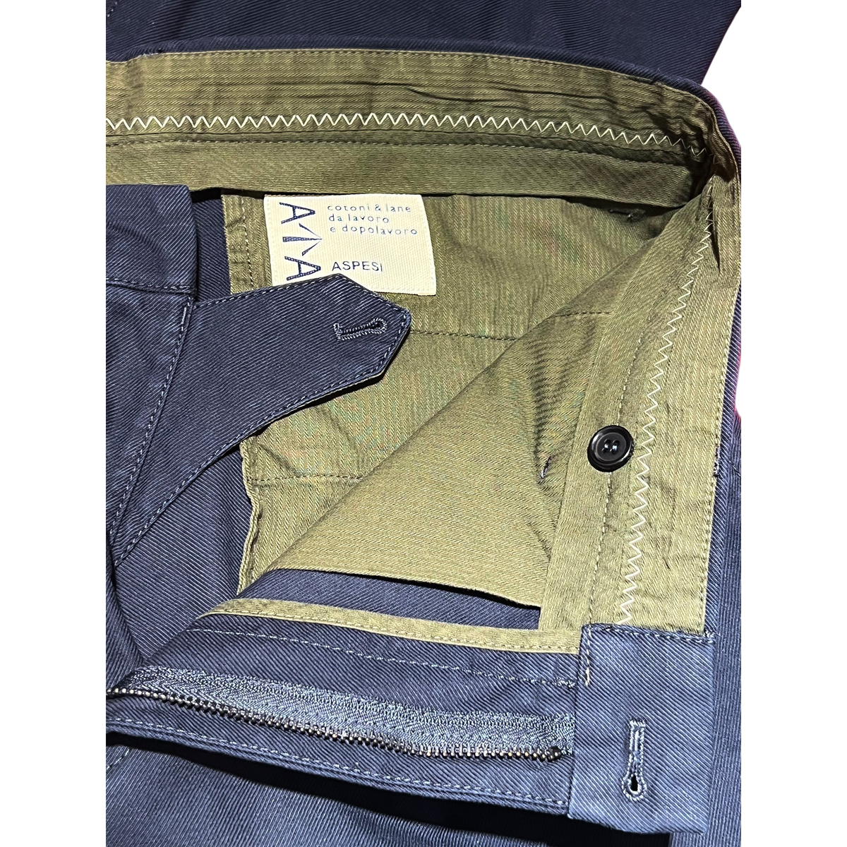ASPESI, Blaue Baumwollhose