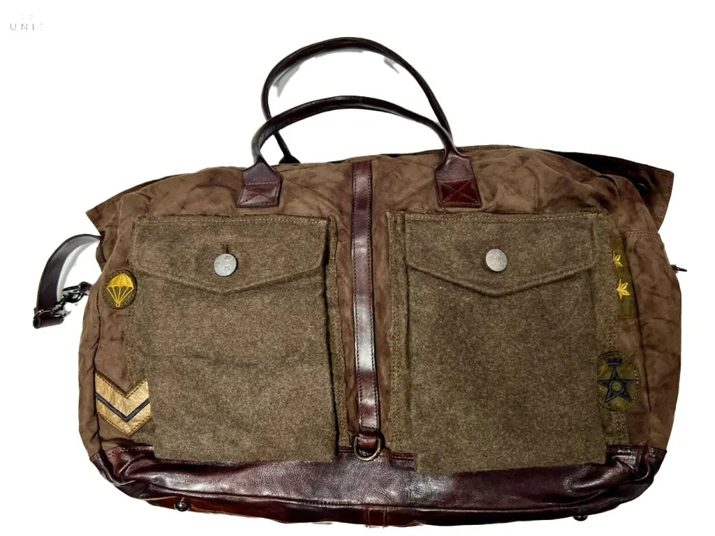 Campomaggi, Weekender, Canvas/ Loden/Kalb, braun-oliv Campomaggi