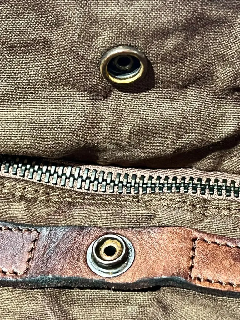 Campomaggi, Weekender, Canvas/ Loden/Kalb, braun-oliv Campomaggi