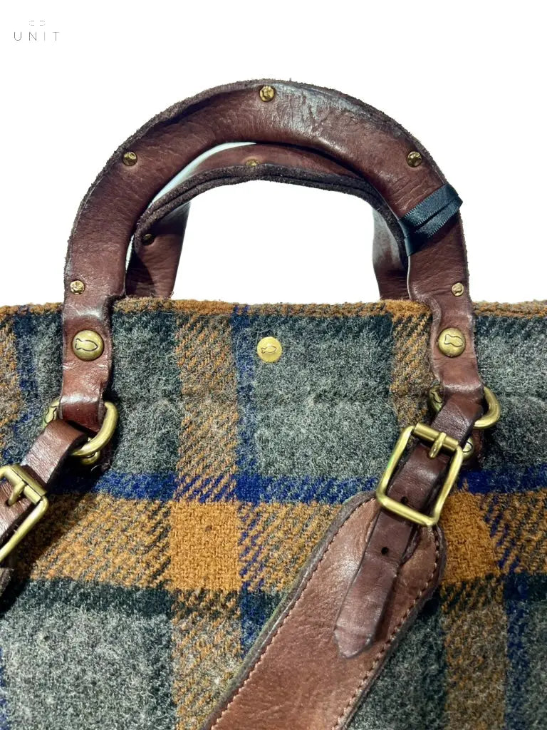 Campomaggi, Rucksack, Tartan Karo/ Kalb, oliv-gelb - UNIT Hamburg