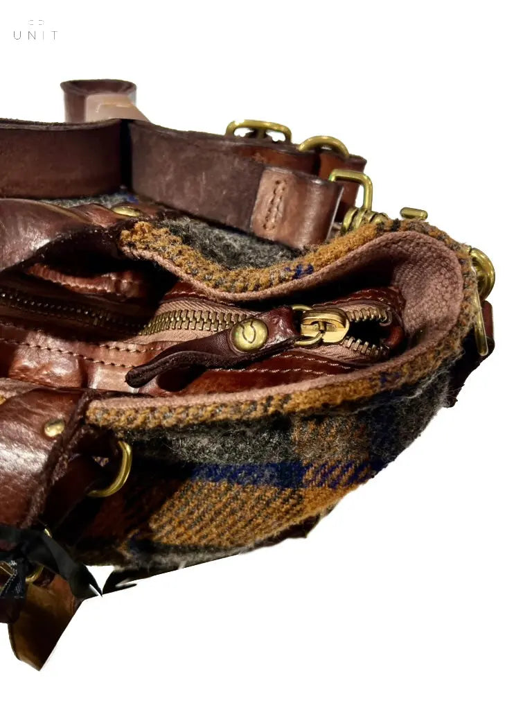 Campomaggi, Rucksack, Tartan Karo/ Kalb, oliv-gelb - UNIT Hamburg