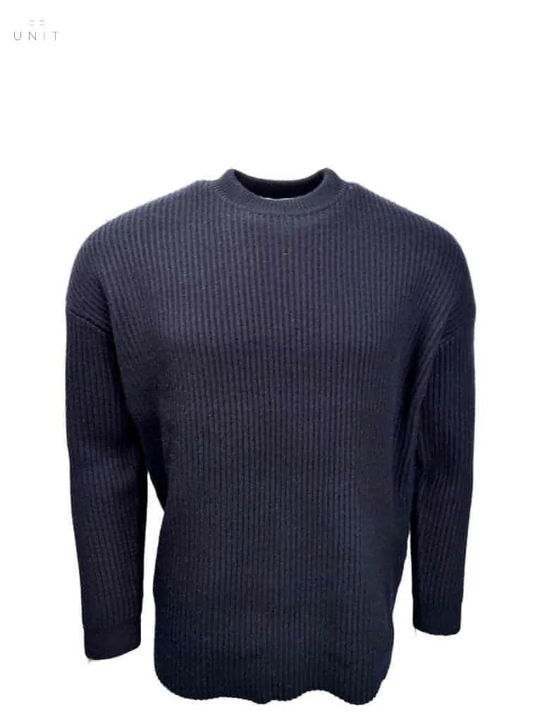 Kiefermann, Grobstrick oversized, navy - UNIT Hamburg